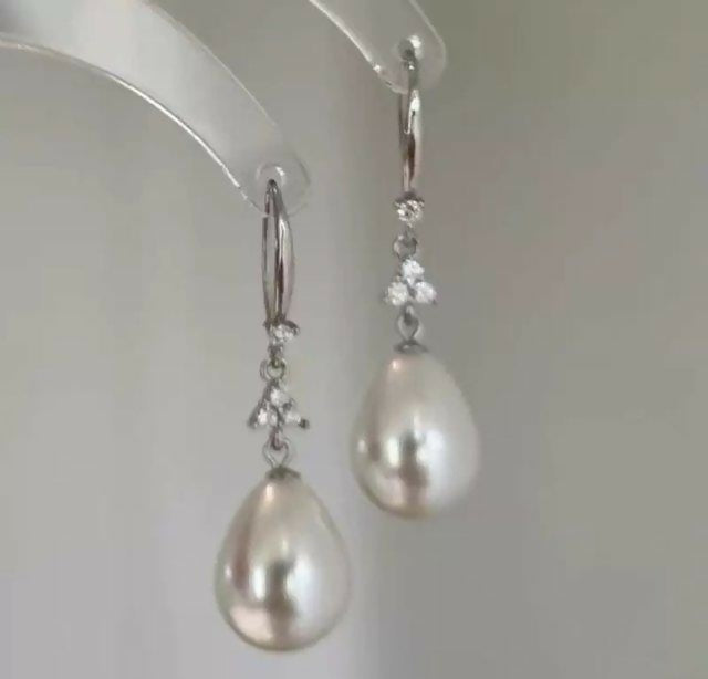 Pearl Drop Earrings-00686 | Women Jewelry | Earrings | Brand New