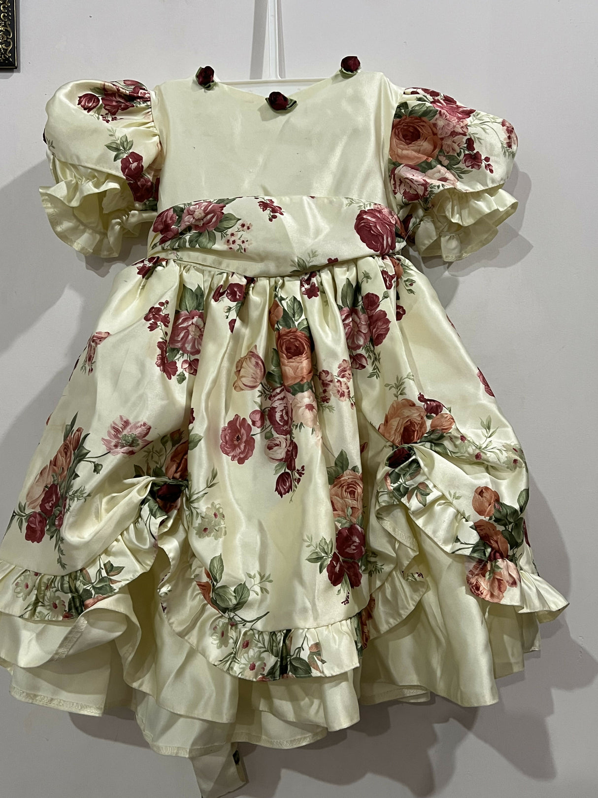 Baby Girl Floral Luxury Frock | Kids | Girls Dresses & Skirts | 1 to 3 Yrs | Worn Once