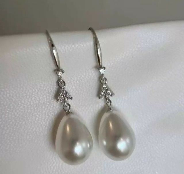 Pearl Drop Earrings-00686 | Women Jewelry | Earrings | Brand New