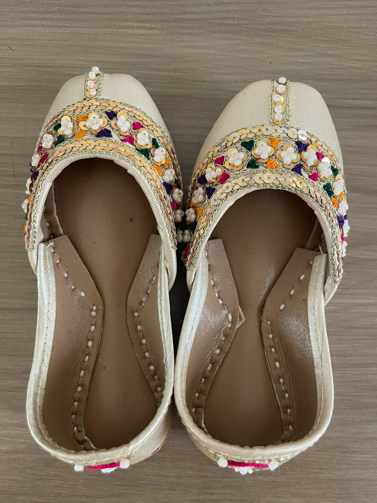 Khussa | Kids | Girls Shoes | Size: 6 | Beige | Brand New