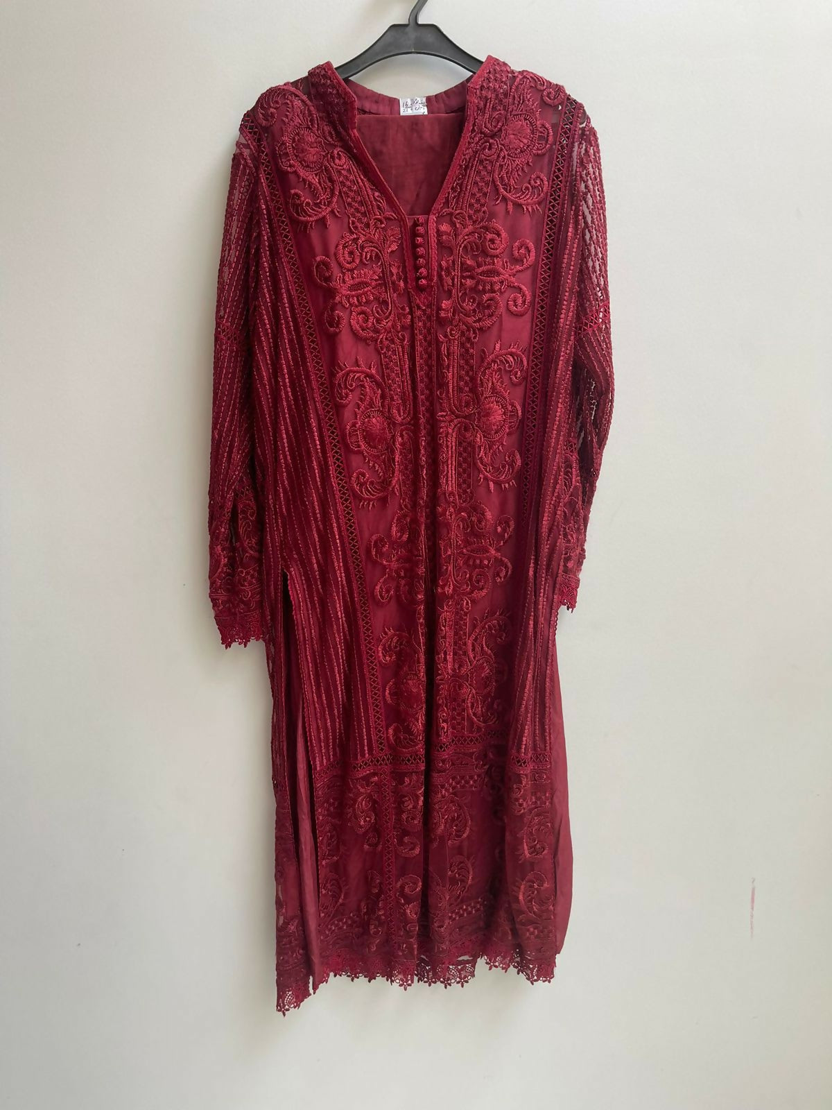 Beautiful Maroon Suit | Women Branded Kurta | Medium | Worn Once