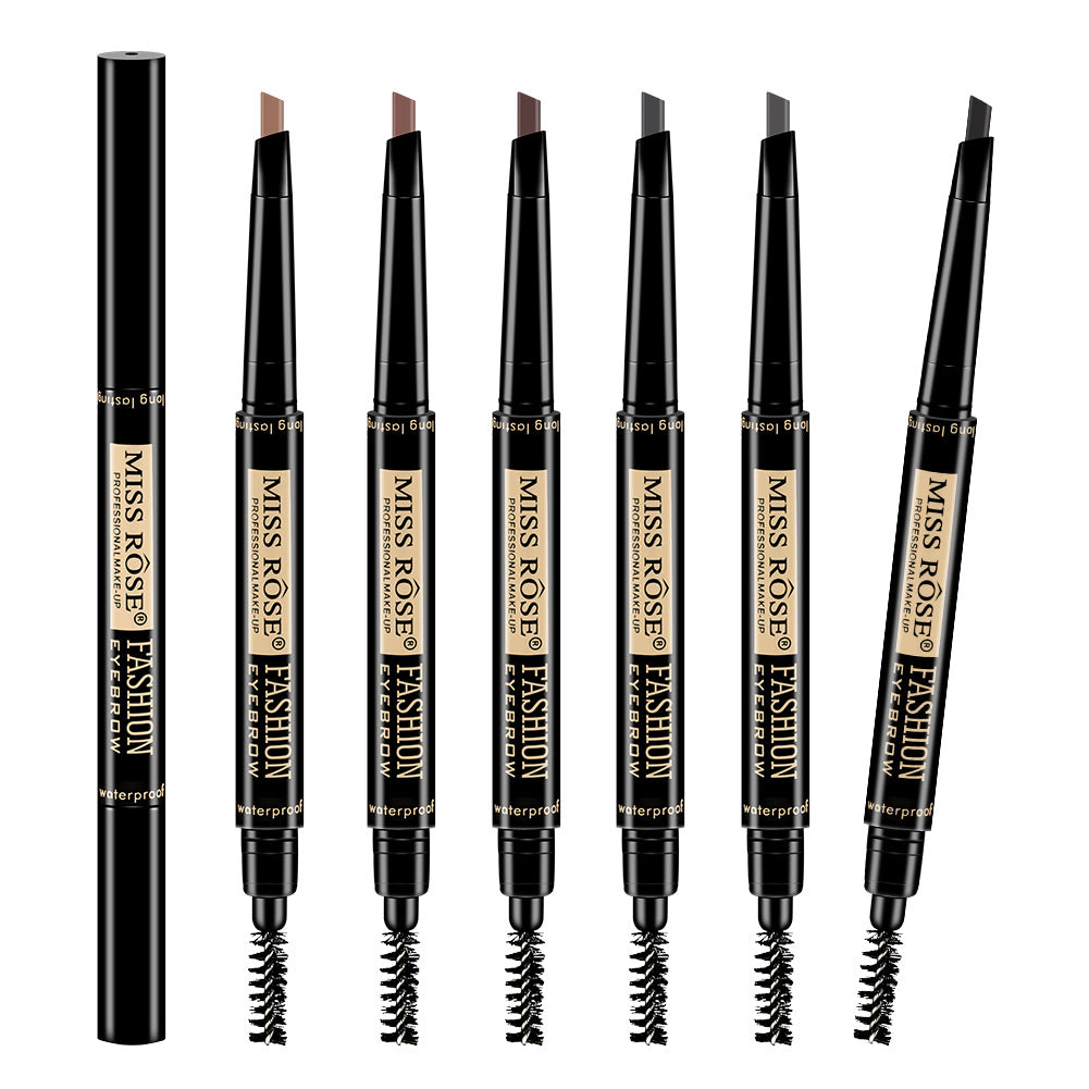 Buy Miss Rose 2 in 1 Double Head Long Lasting Waterproof Eye Brow Pencil & Brush in Pakistan