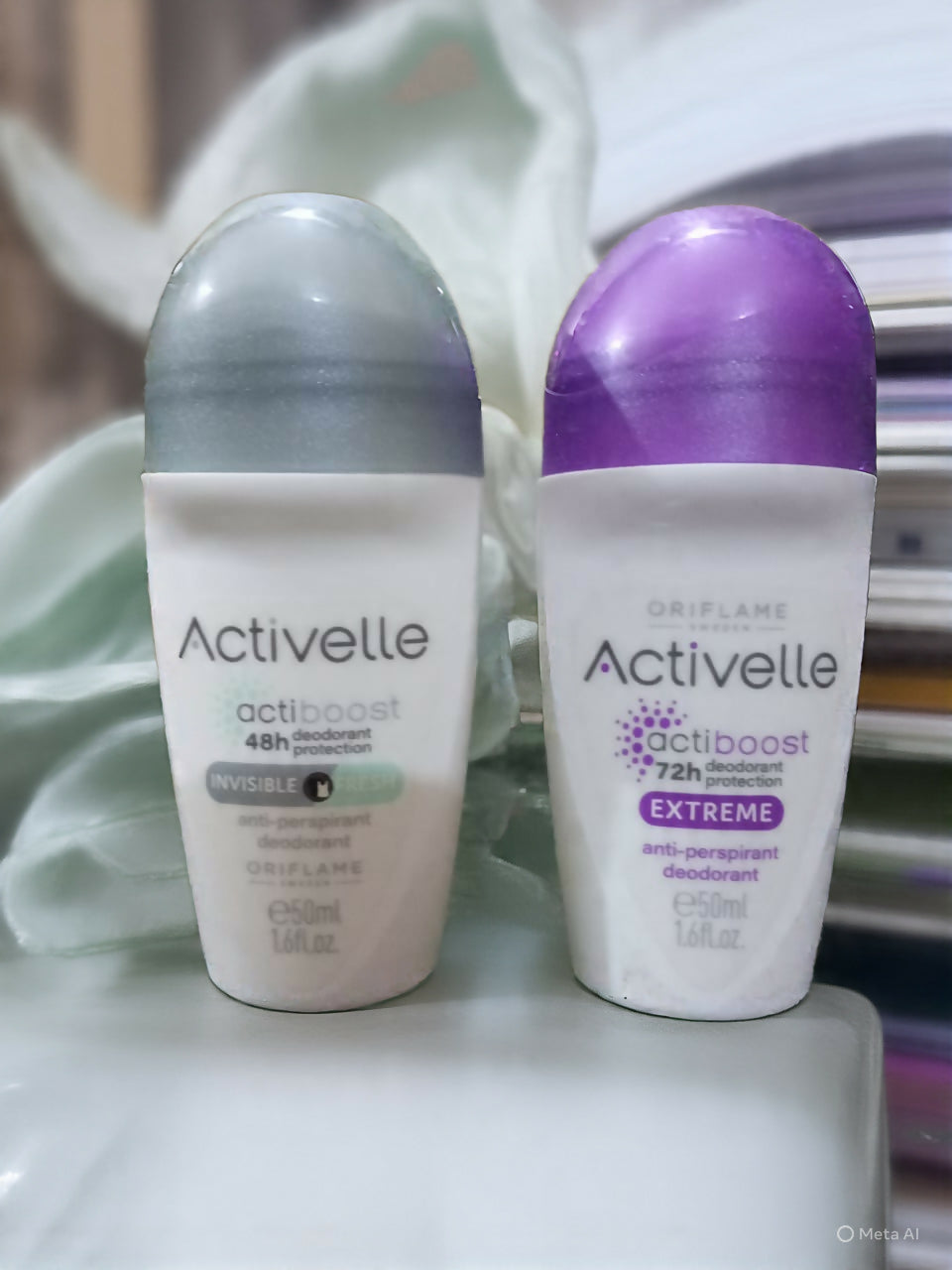 Oriflame | Activelle Roll on Deodorant & Activelle Acti Boost Invisible fresh Roll on Deodorant | Women Beauty Fragrance | Brand New