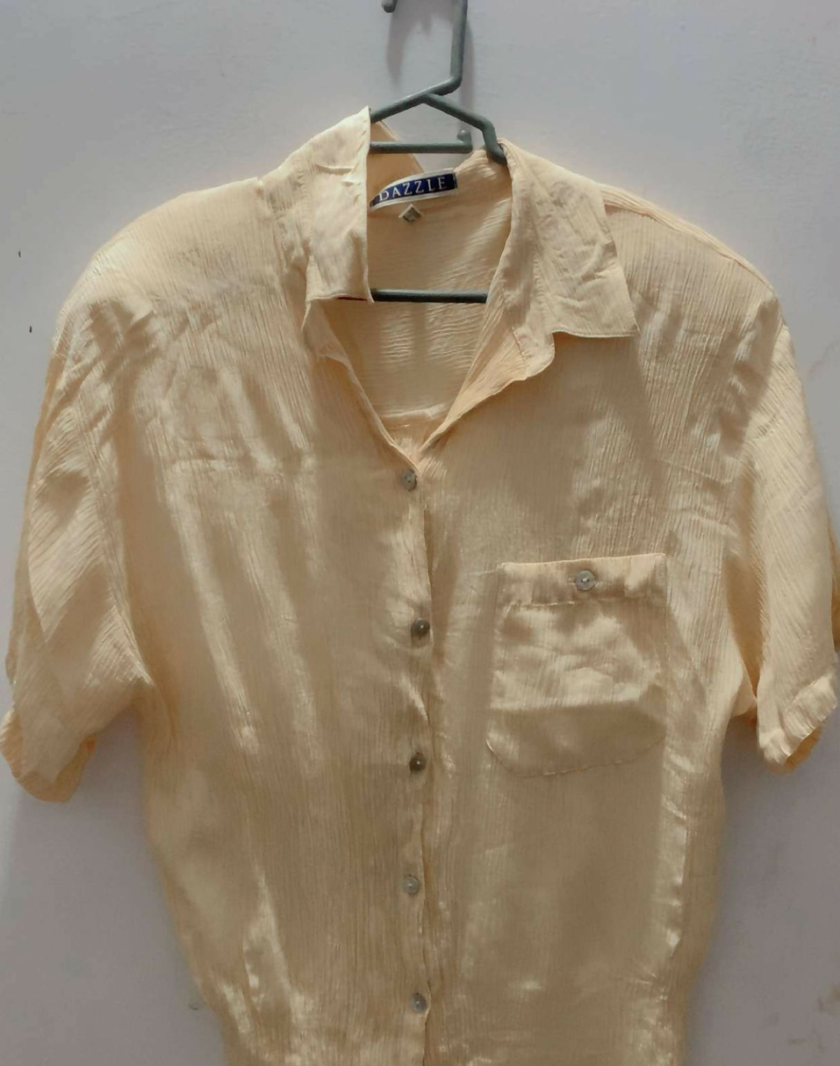 Pastel Yellow Stylish Western Top | Women Tops & Shirts | XLarge | Preloved