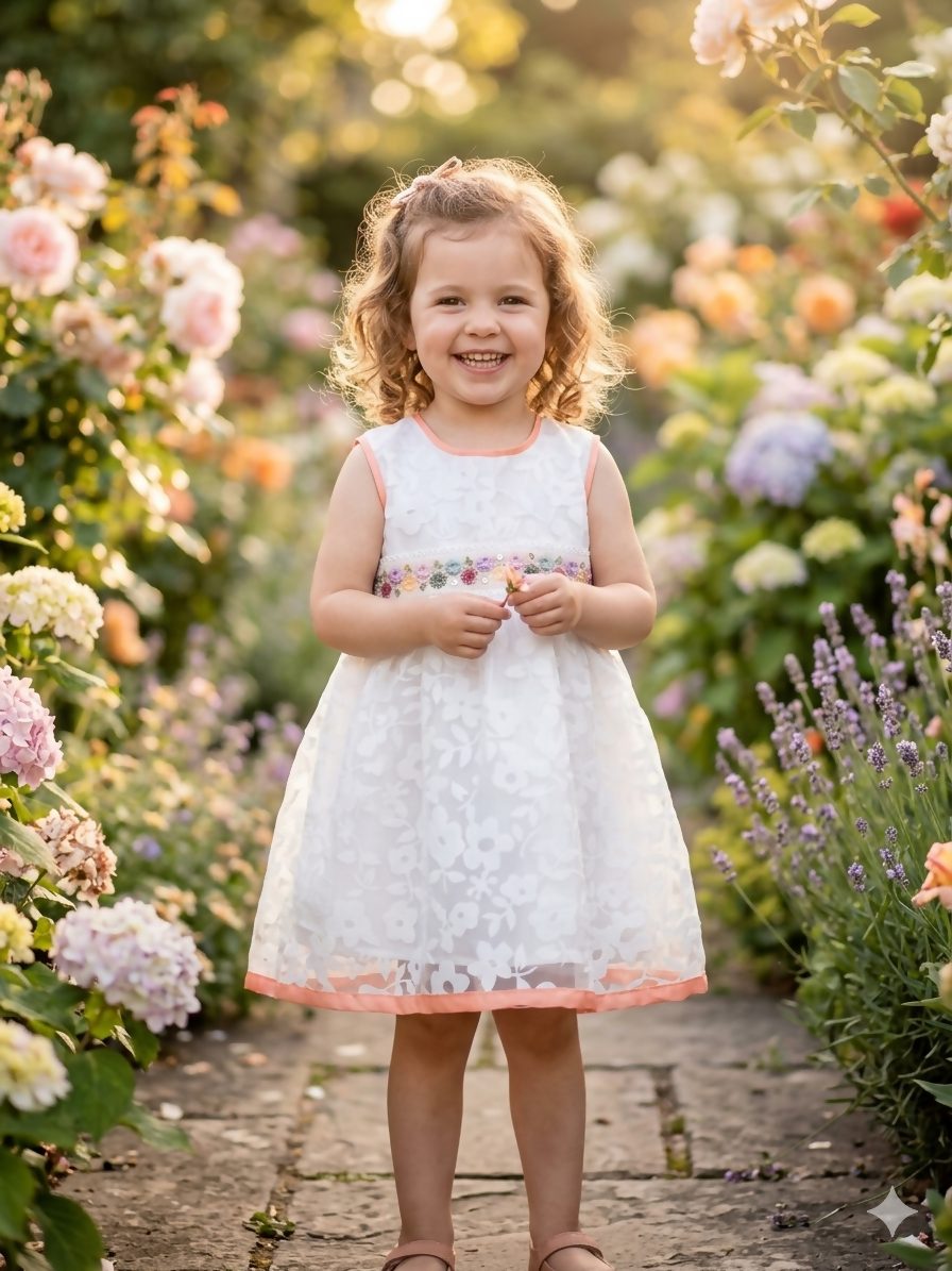 White Girls Frocks | Kids | Girls Skirts & Dresses | 3 to 5 Yrs | Brand New