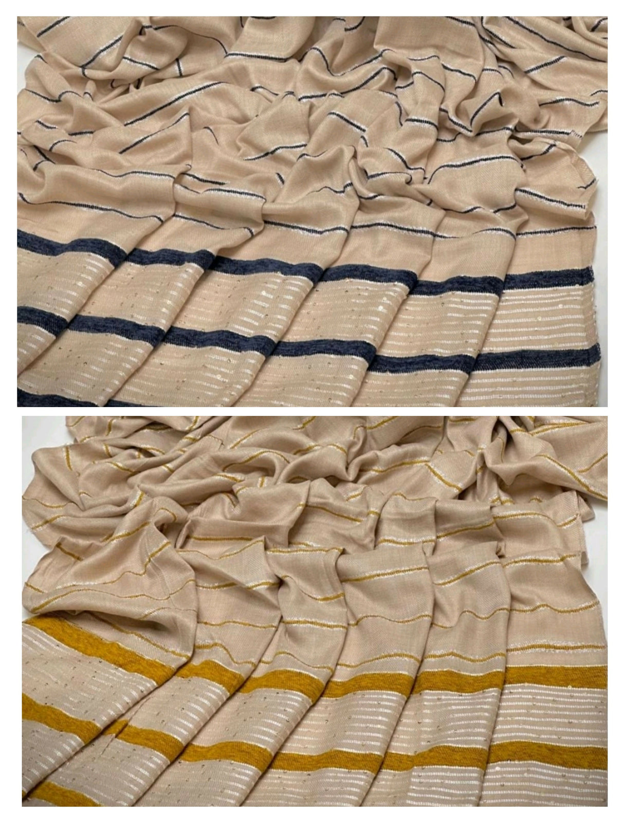 Pack of 2 Shawls | Jacquard Pashmina Wool Shawl | Women Accessories | Brand New