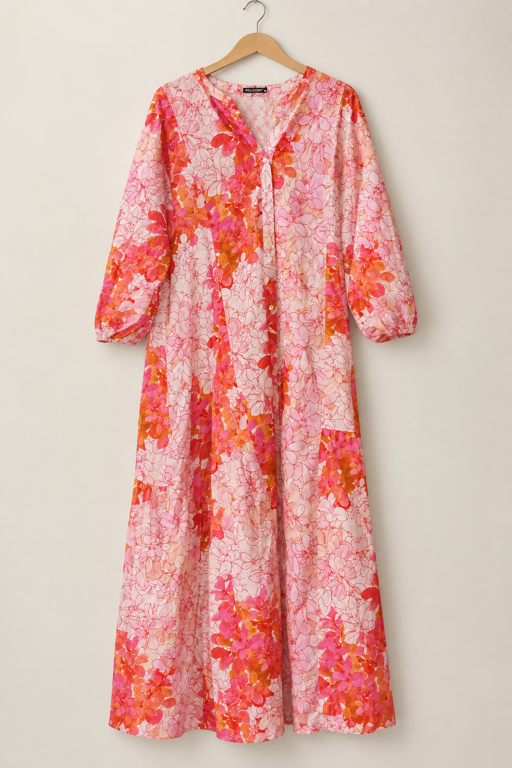 Zellbury | Women Frocks & Maxis | Orange & White | Large | Preloved