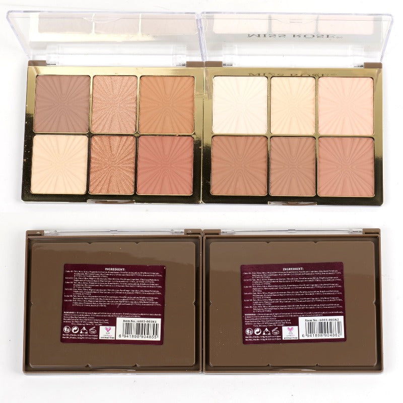 Buy Missrose 6 color European Style Arch Face Palette in Pakistan