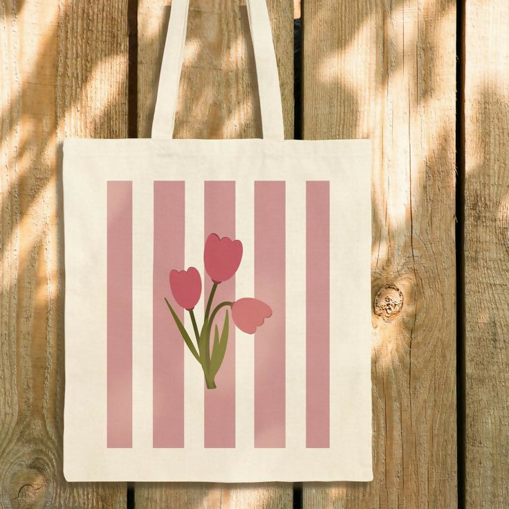 Blush Bloom Canvas Bag | Women Bags | Large | Brand New