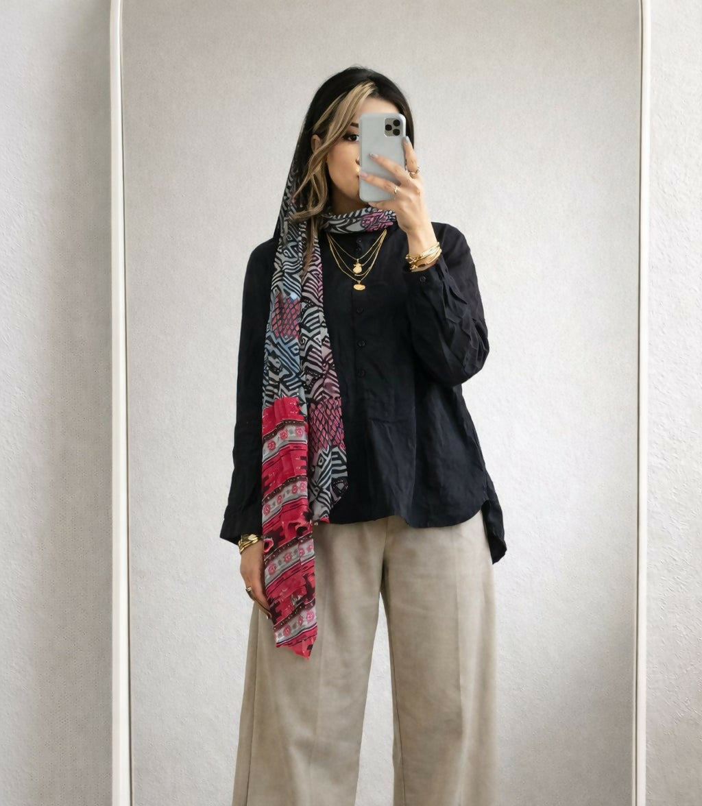 2 piece Black Top with Staller | Women Tops & Shirts | Medium | Preloved