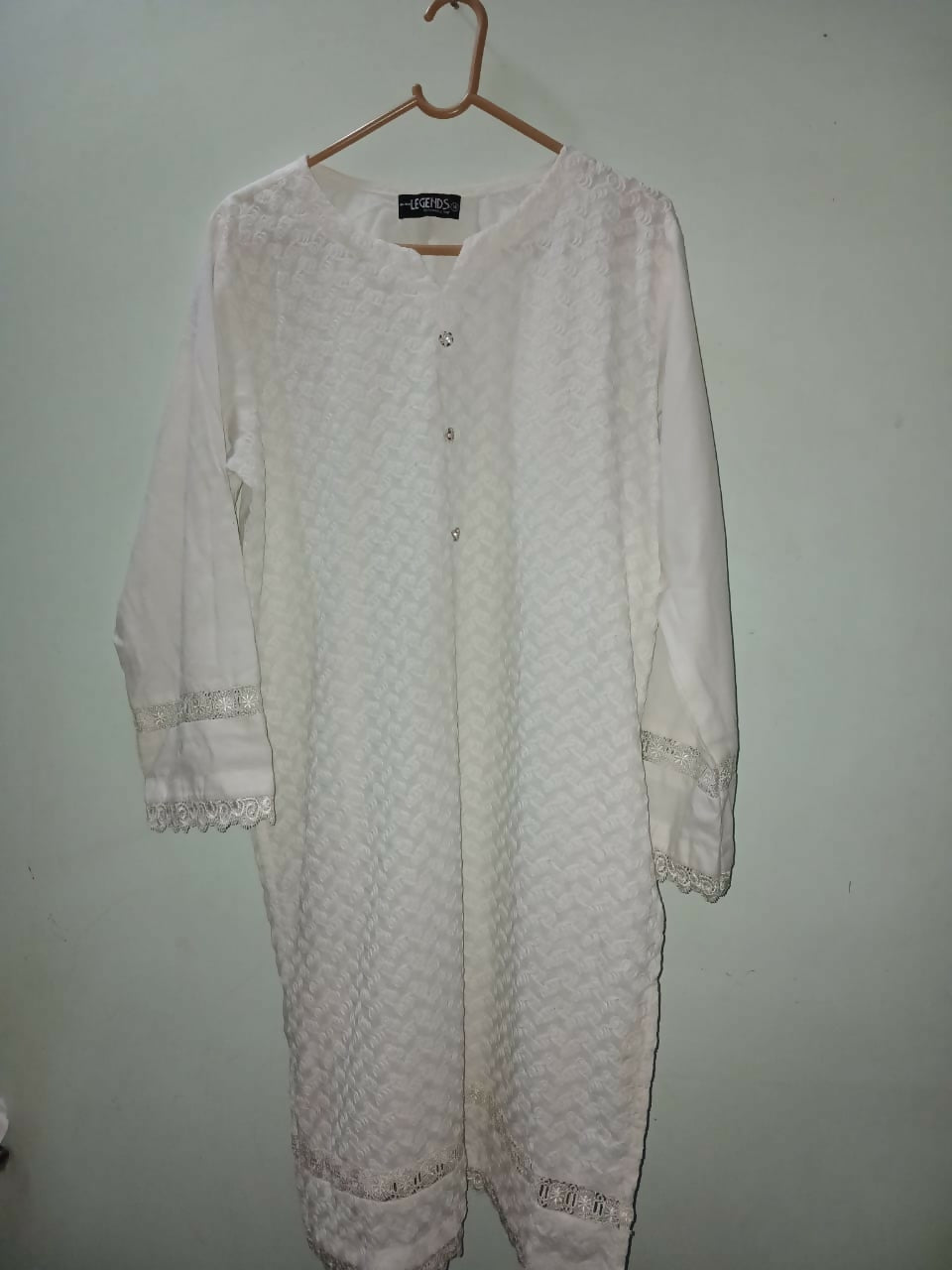 Legends | Women Branded Kurta | White | Large | Preloved