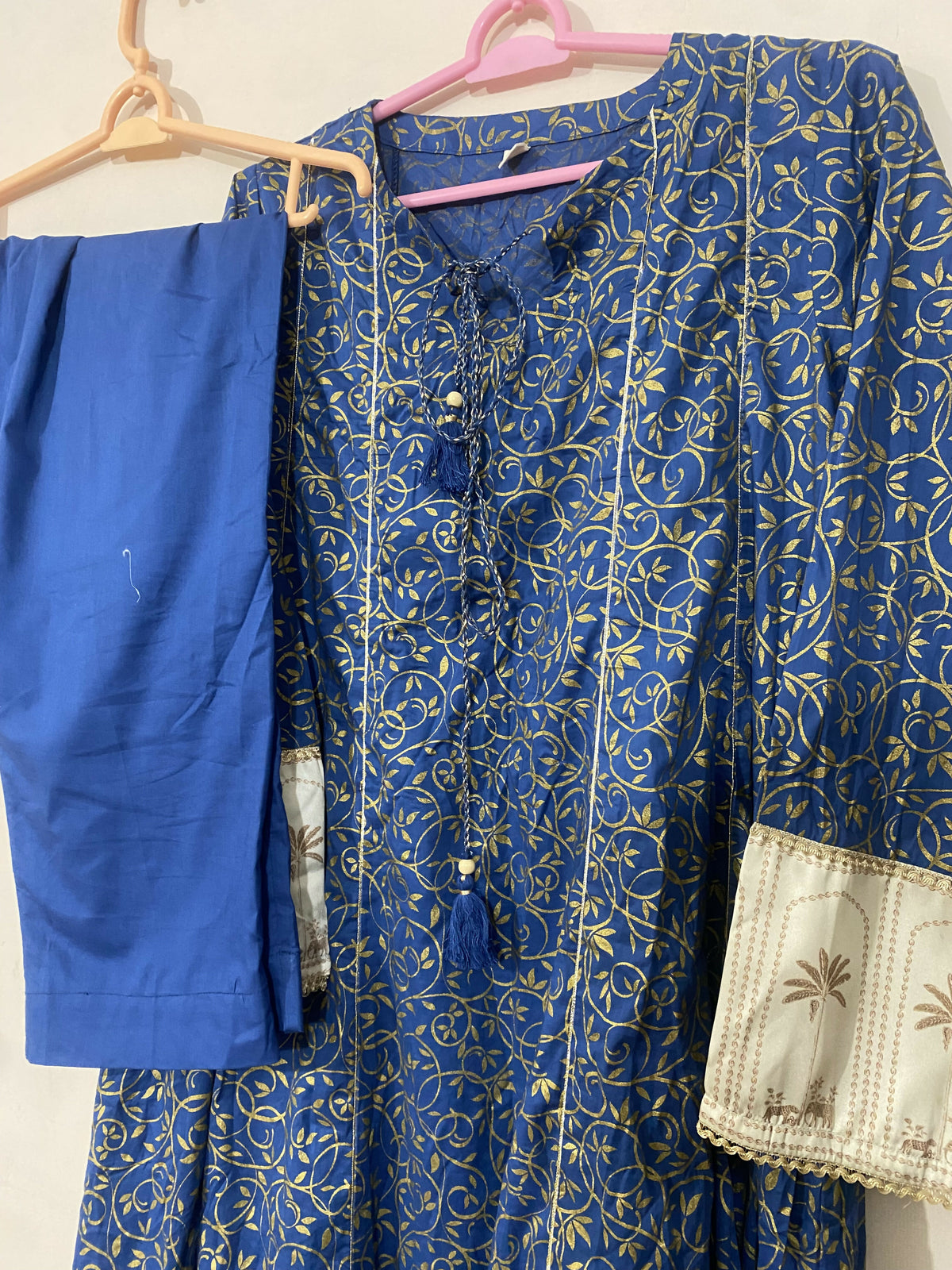 Nishat | Women Branded Kurta | Blue | Large | Preloved