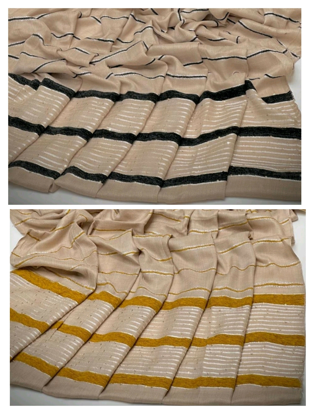 Pack of 2 Shawls | Jacquard Pashmina Wool Shawl | Women Accessories | Brand New