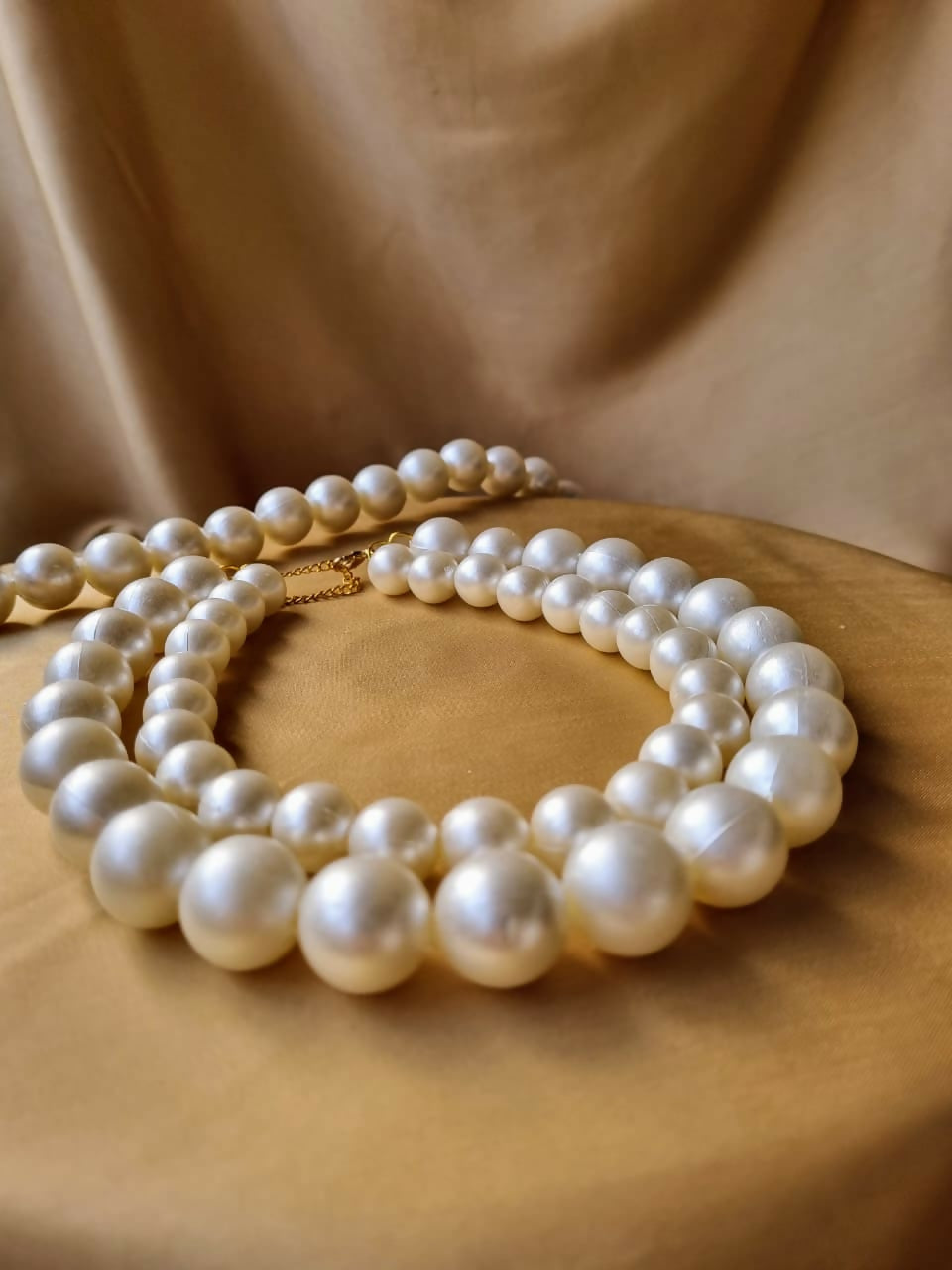 Pearl Necklace | Statement Chunky Double Layer Pearl Necklace | Women Jewelry | Necklaces & Pendants | Brand New