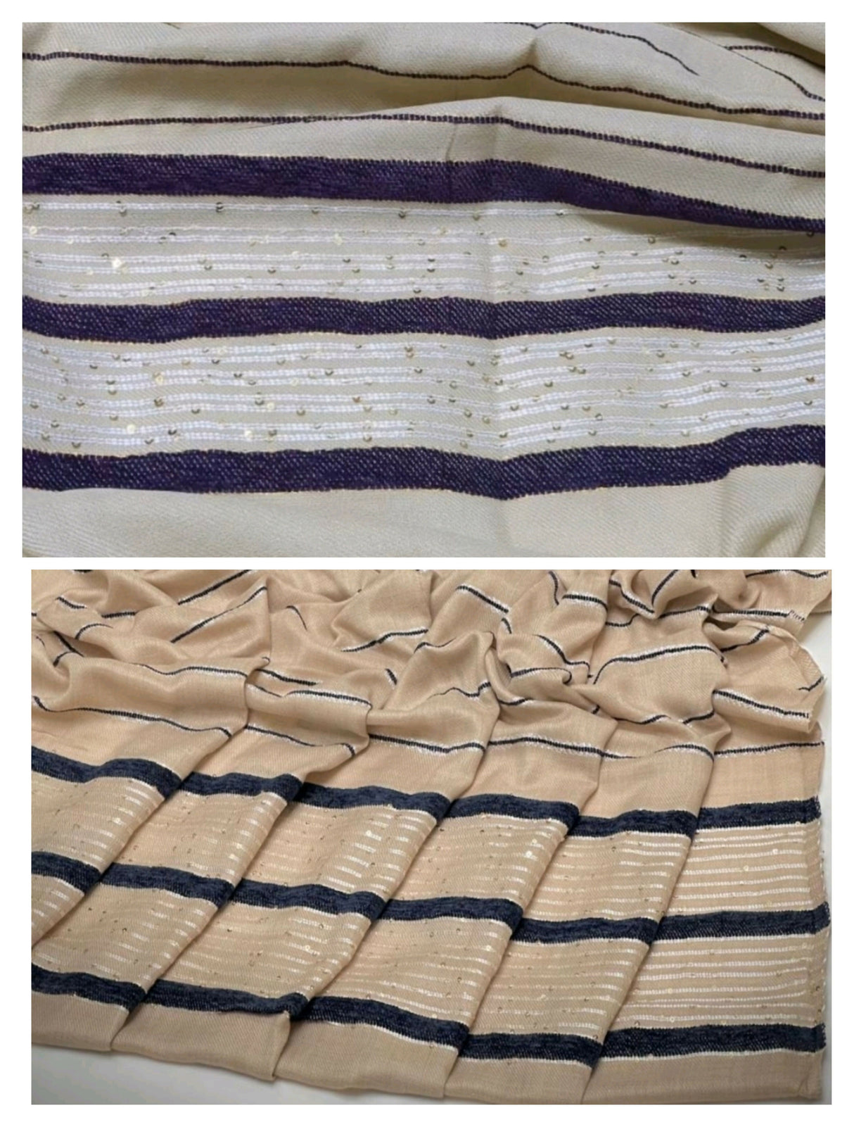 Pack of 2 Shawls | Jacquard Pashmina Wool Shawl | Women Accessories | Brand New