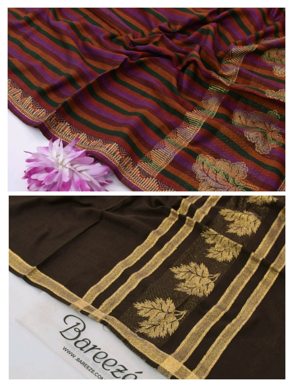 Pack of 2 Shawls | Pashmina Wool ShawlS | Women Sweaters & Jackets | Size: 2.5 x 1.25 Yards | New