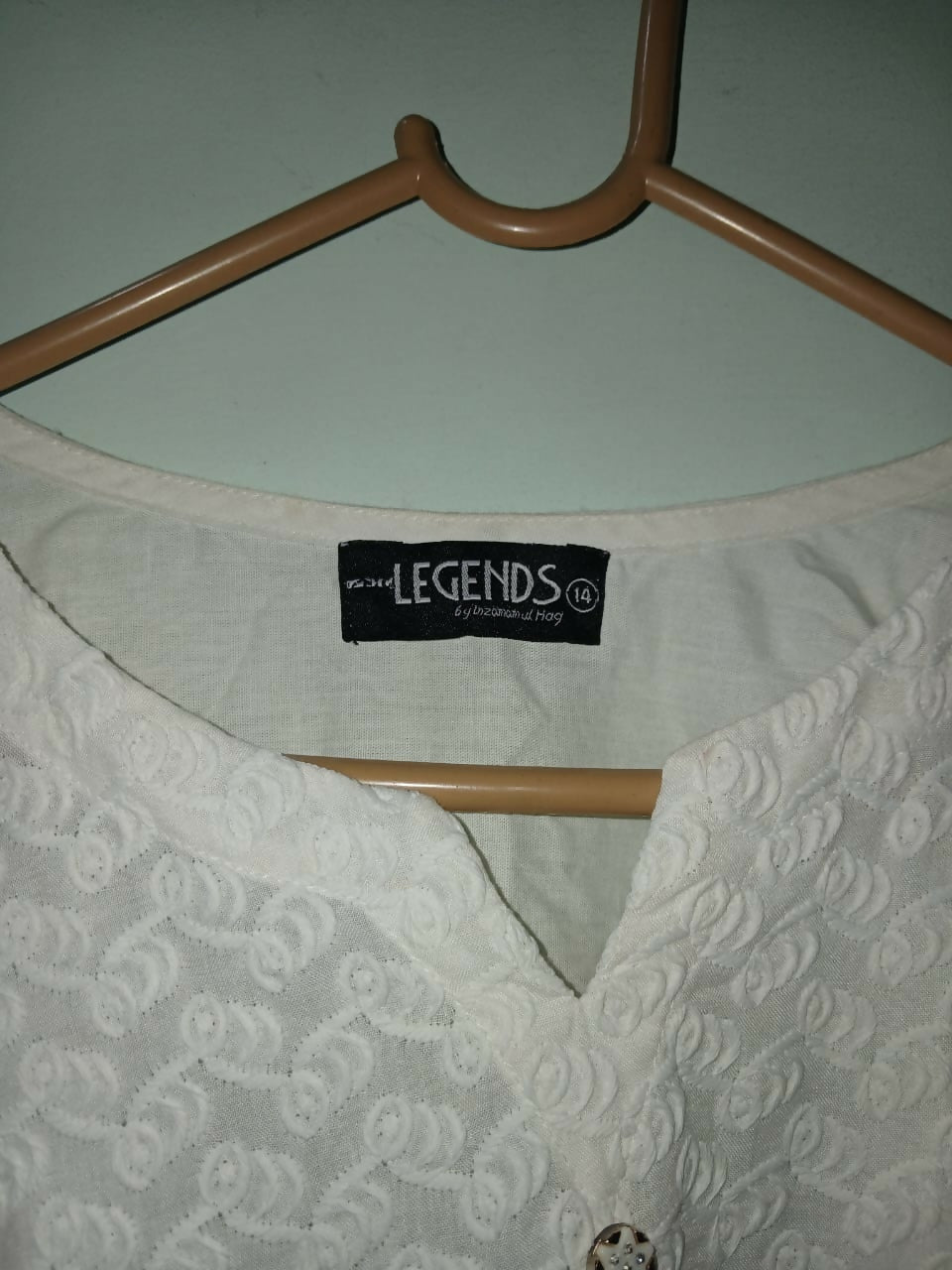Legends | Women Branded Kurta | White | Large | Preloved