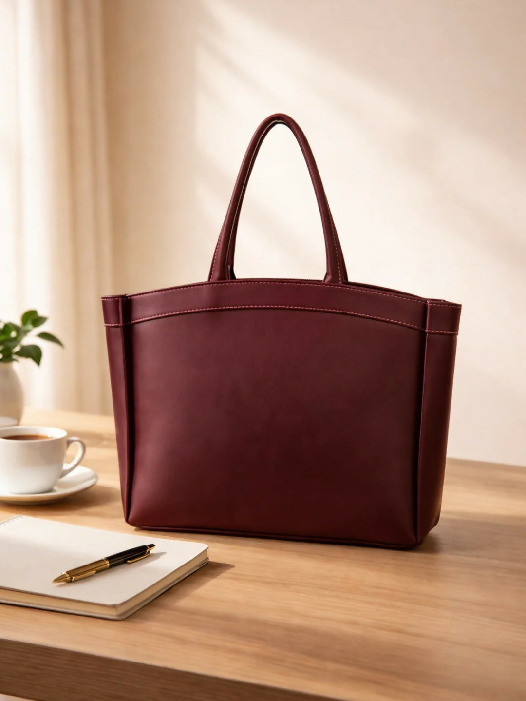 Curved Tote Bag | Women Bags | Large | Brand New