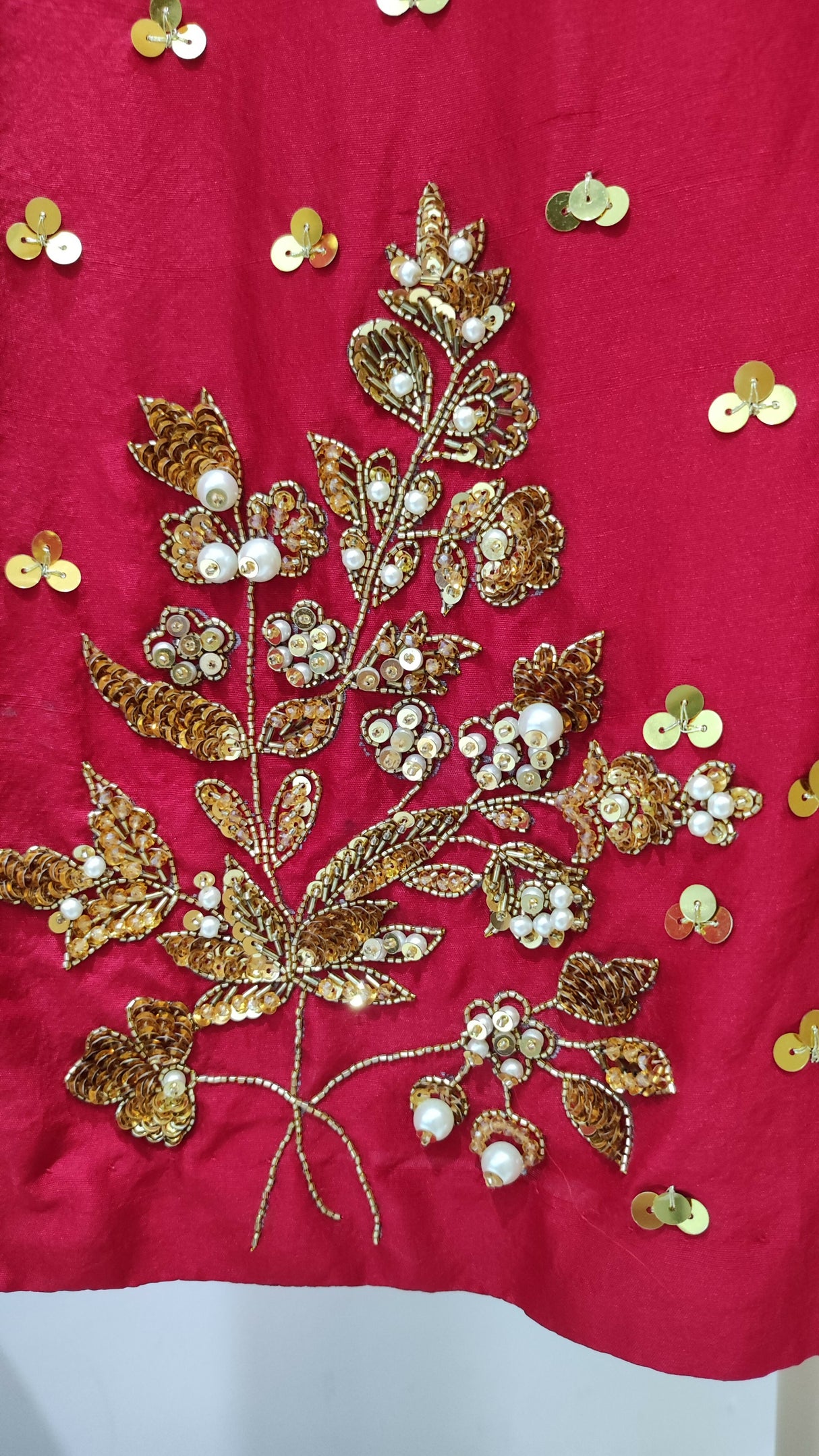 Red fancy 3 PC Suit | Women Locally Made Formals | Medium | Worn Once