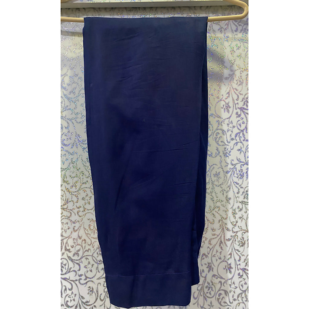 Fully Embroidered 3PC Dress | Women Locally Made Kurta | Blue Kurta | Medium | Worn Once