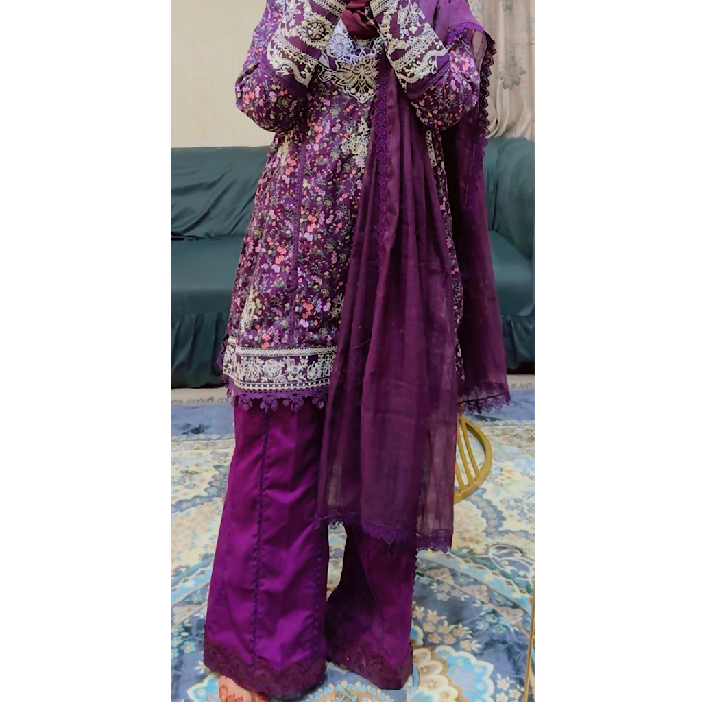 Sapphire | Women Branded Kurta | Purple Kurta | Large | New