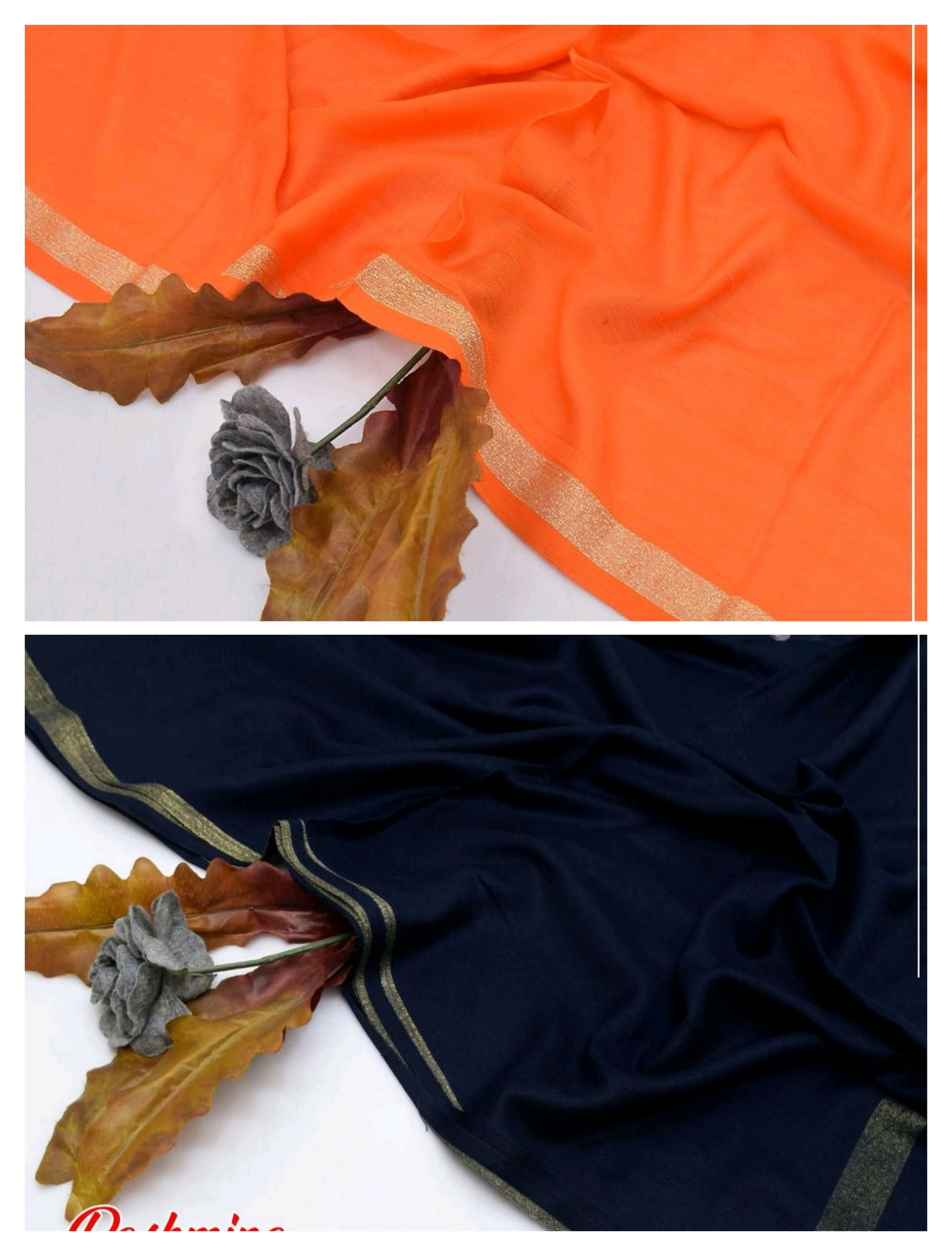 Pack of 2 Shawls | Pashmina Wool ShawlS | Women Sweaters & Jackets | Size: 2.5 x 1.25 Yards| New