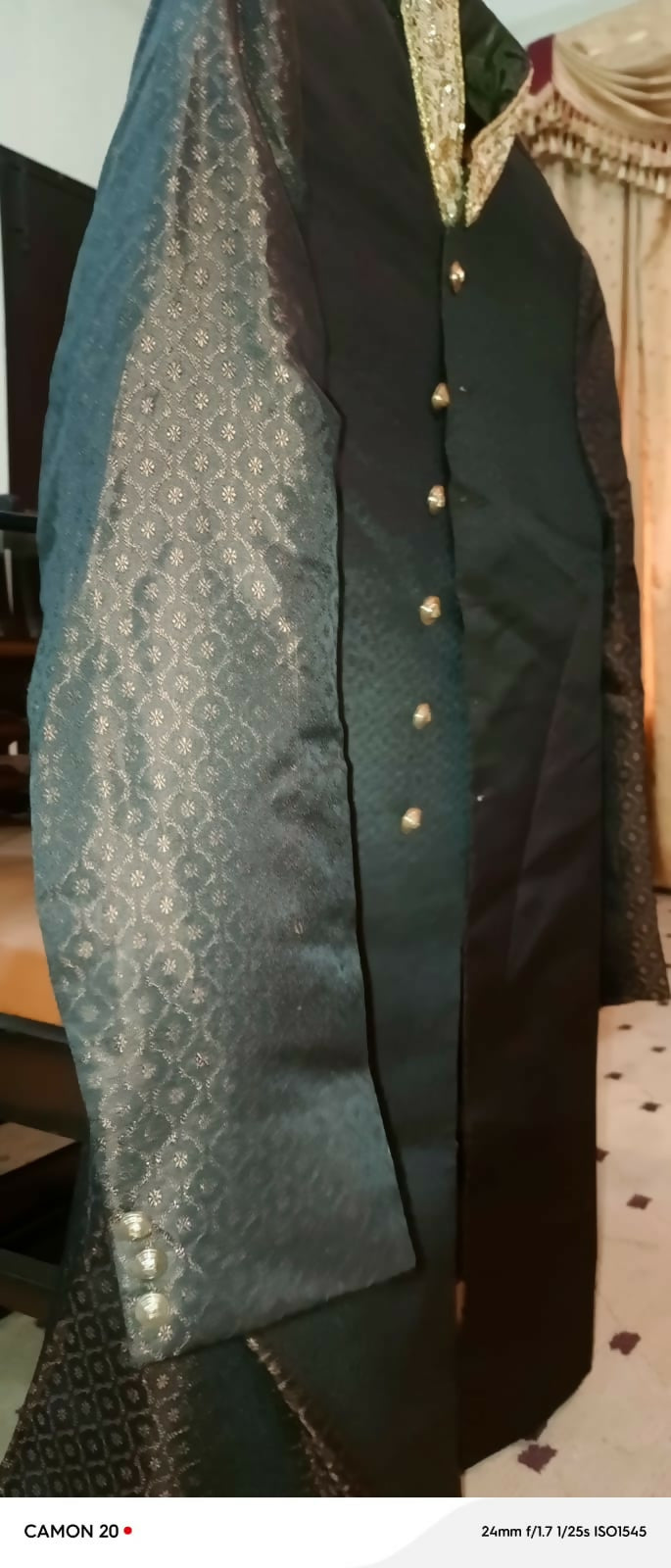 Copper Brown Sherwani | Men Shalwar Kameez | Large | Worn Once