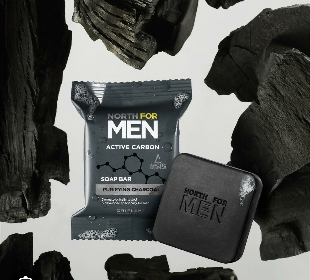 Oriflame | North For Men Active Carbon Soap Bar | Men Beauty | Face | Brand New
