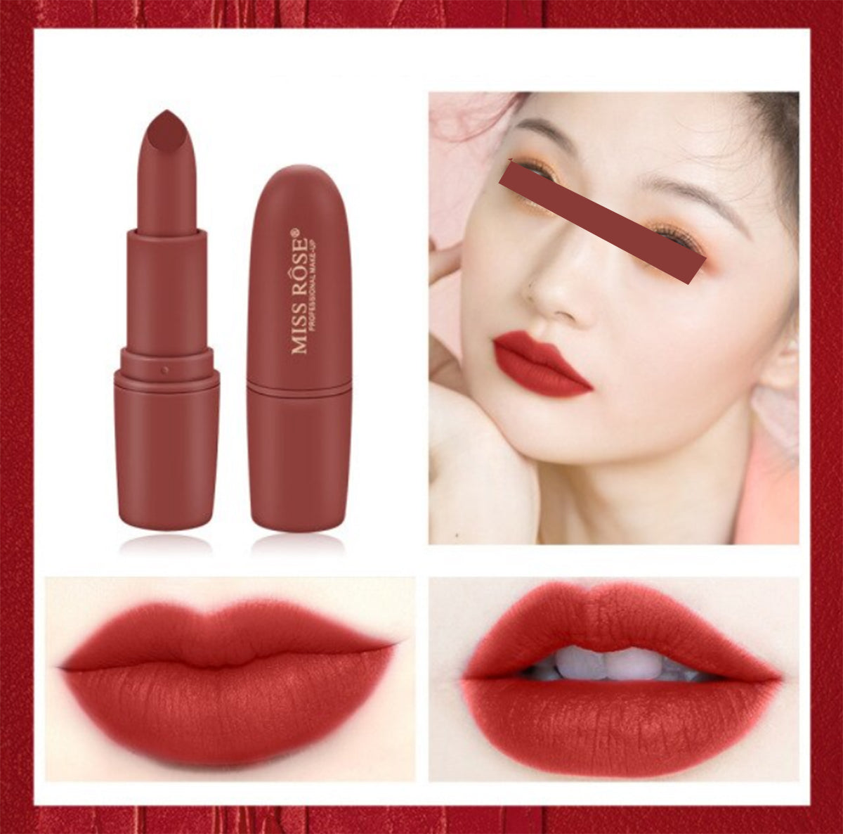 Buy Miss Rose Waterproof Durable Fine Texture Lipstick in Pakistan
