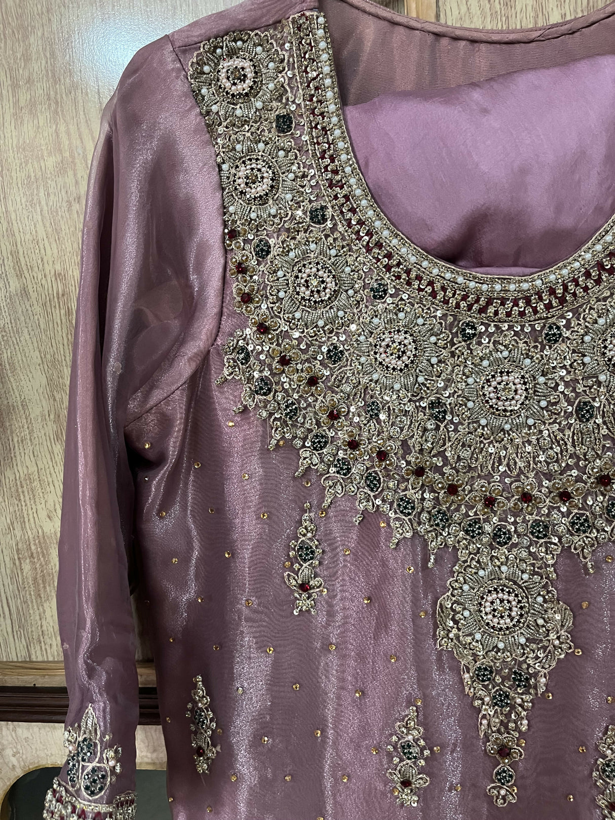 Embroidered 3PC Stitched Suit | Women Locally Made Kurta | Medium | Worn Once