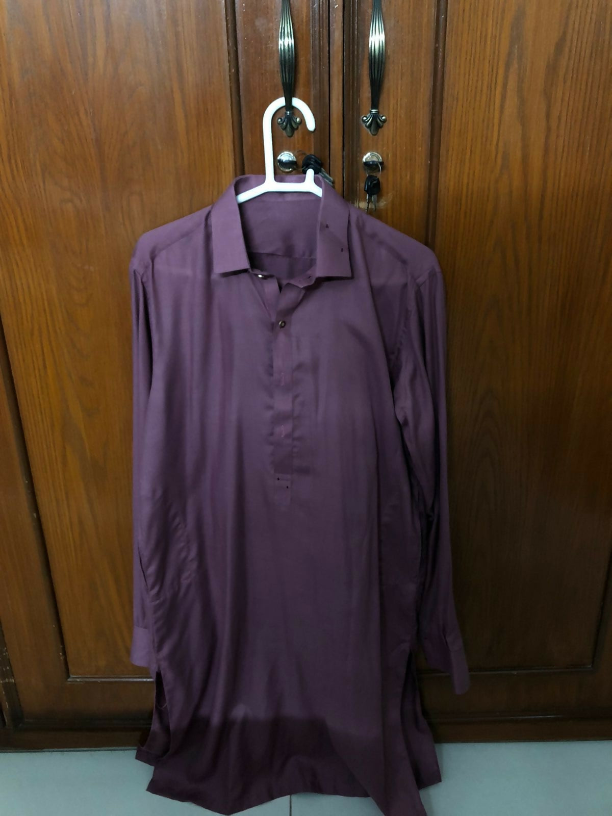 Boys Shalwar Kameez Plum | Boys Shalwar Kameez | Size: Small | Preloved