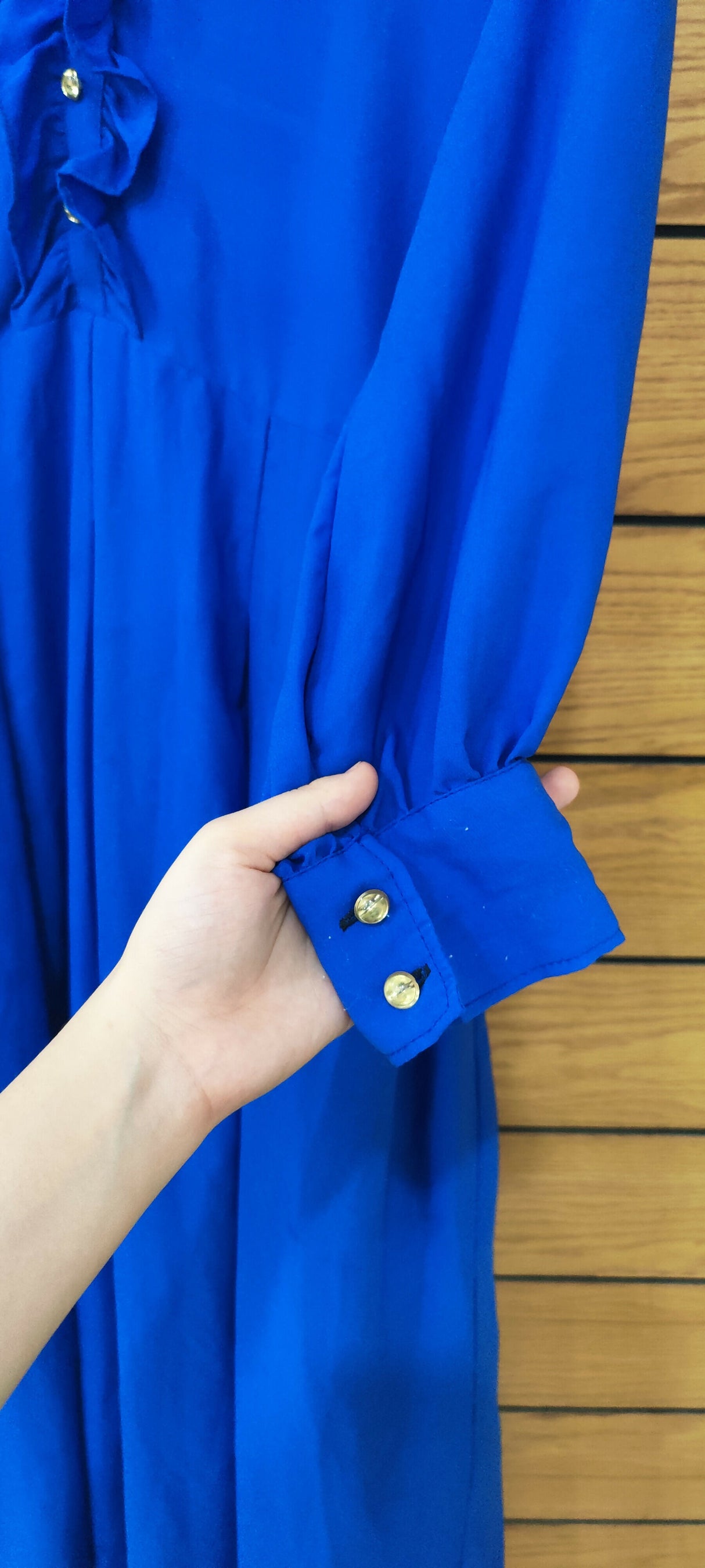Blue Maxi | Women Frocks & Maxis | Medium | Preloved