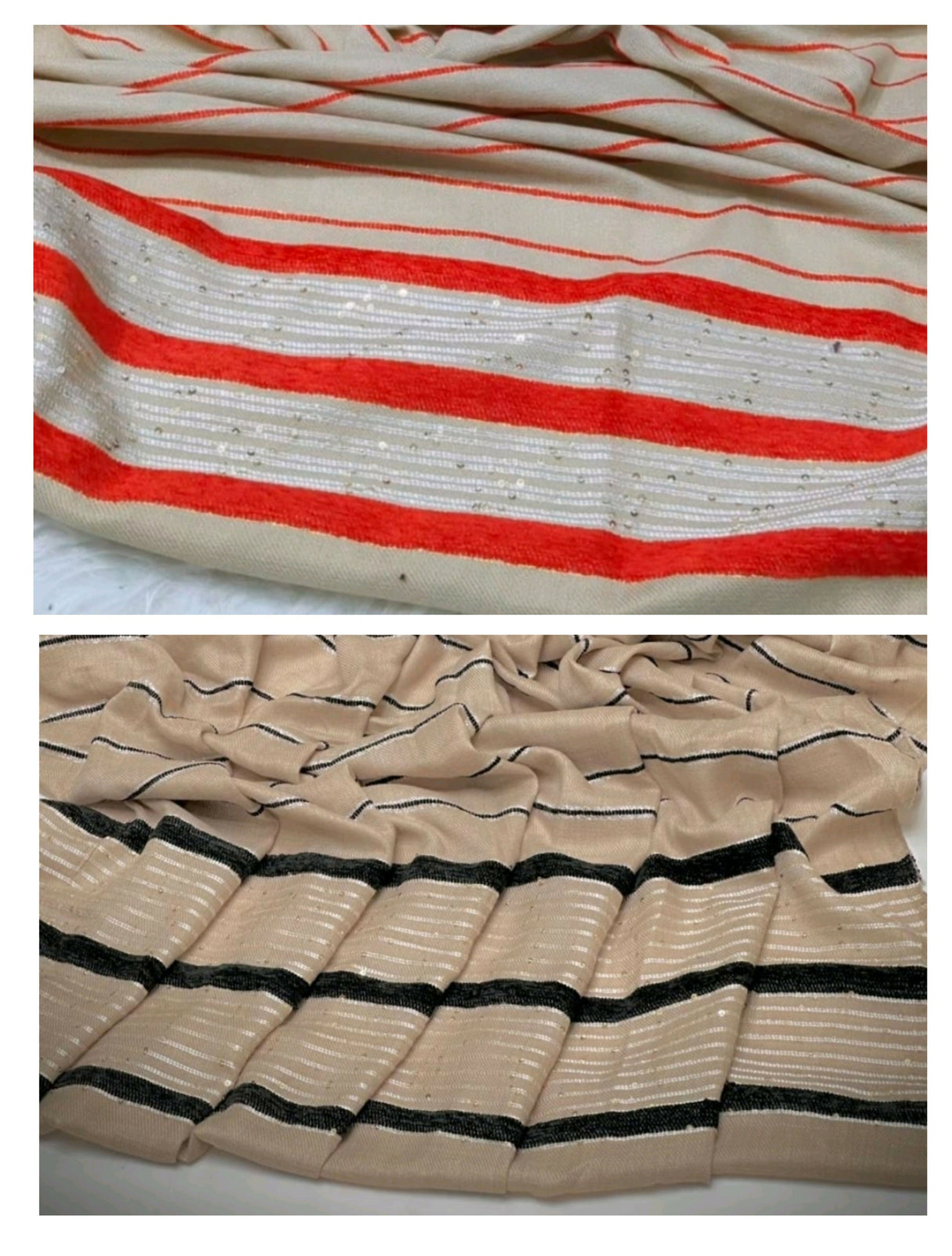 Pack of 2 Shawls | Jacquard Pashmina Wool Shawl | Women Accessories | Brand New