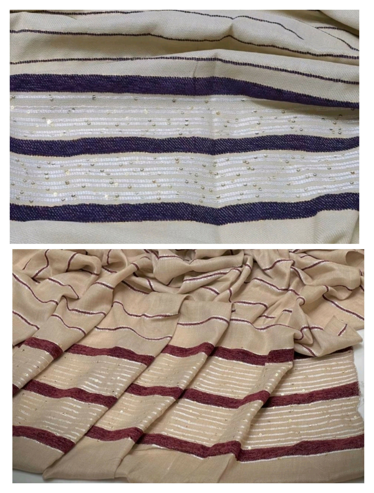 Pack of 2 Shawls | Jacquard Pashmina Wool Shawl | Women Accessories | Brand New