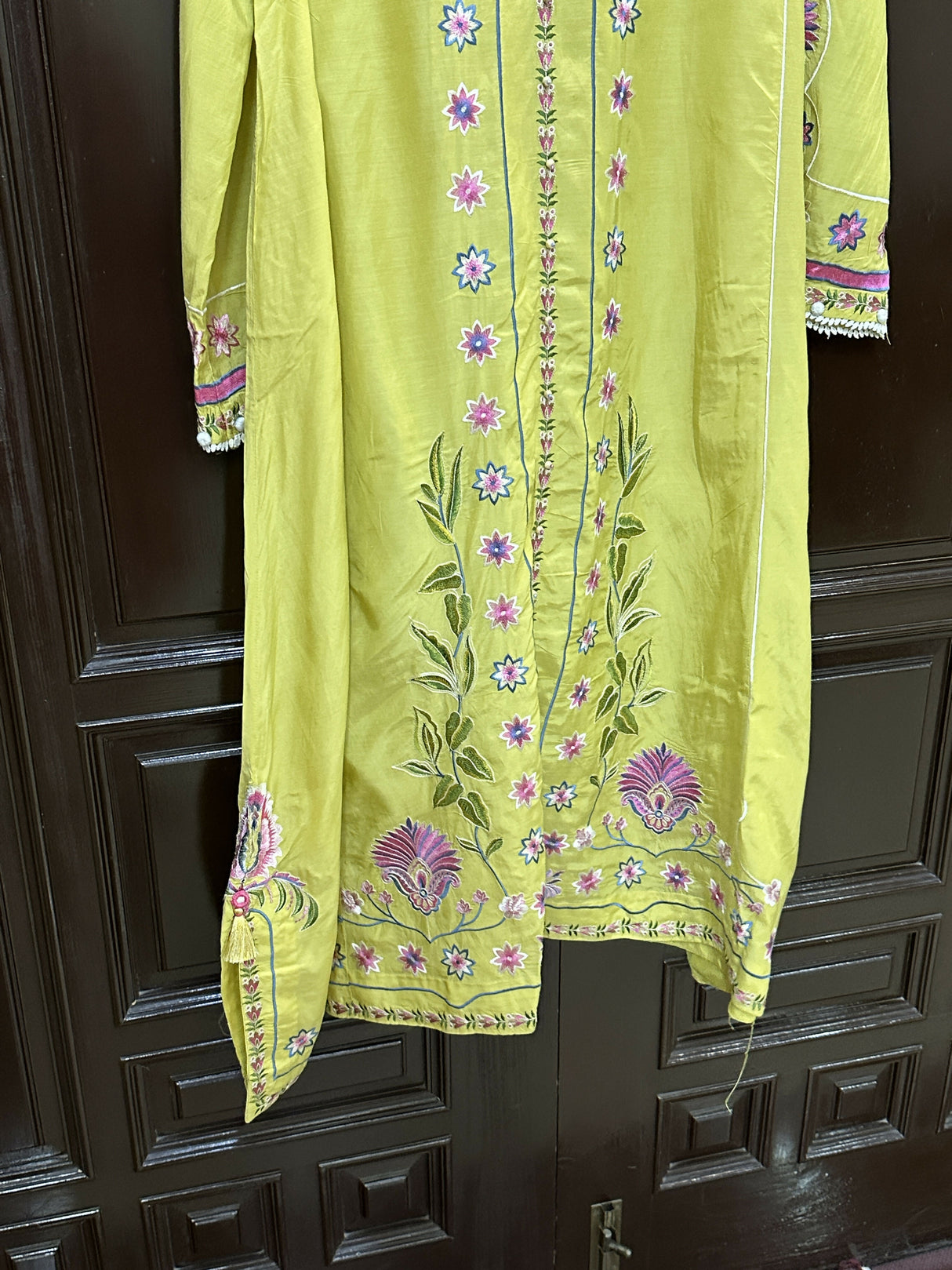 Ethnc | Butter Yellow | Women Branded Kurta | Small | Worn Once