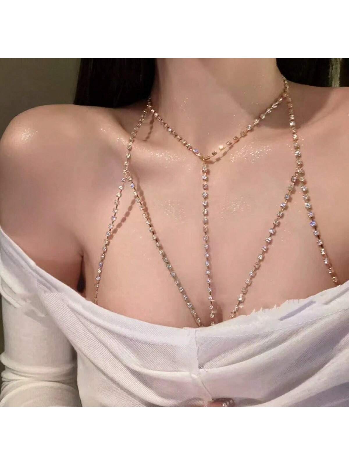 Buy SHEIN Golden Women's Body Bikini Chain in Pakistan