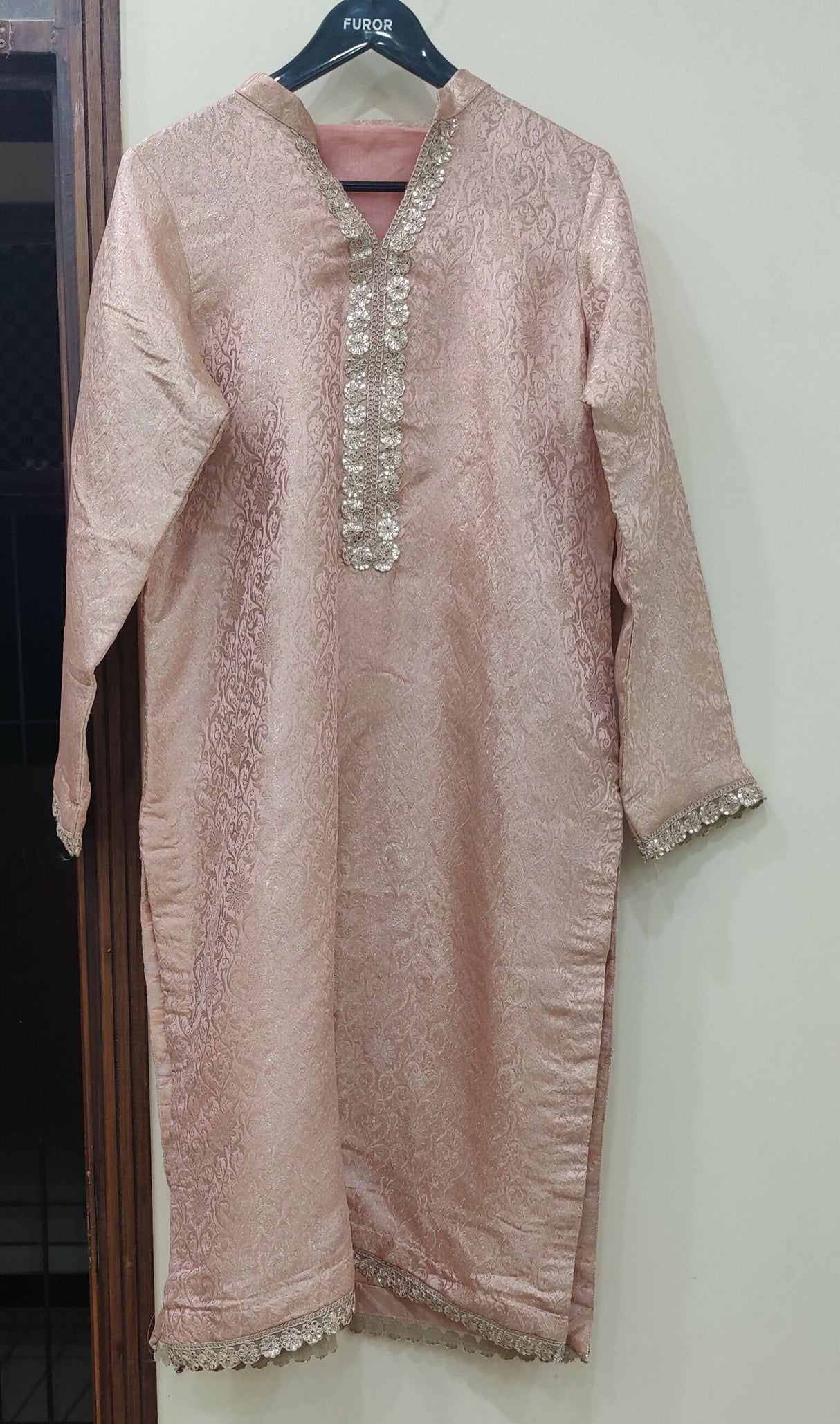 Pink Banarsi 3Pcs | Women Locally Made Formals | Large | Brand New