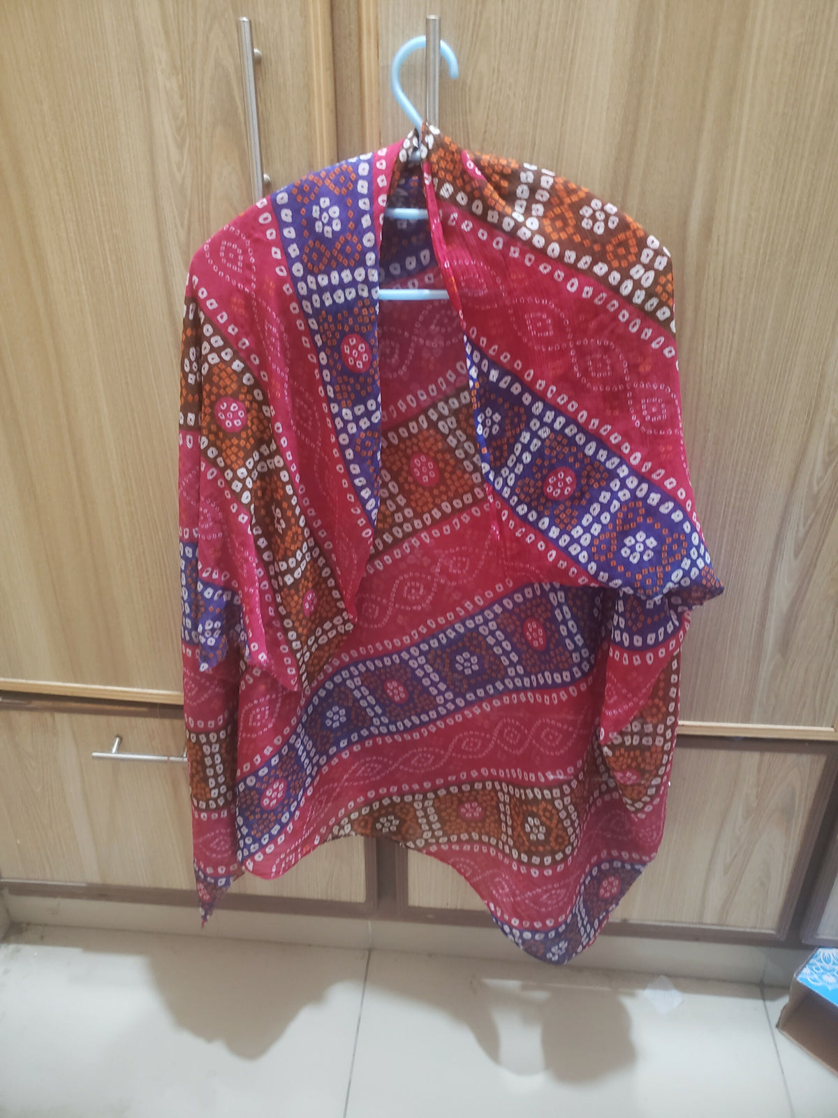 Pink Chunri Print Dupatta | Women Accessories | Duppatas & Shawls | Large | Brand New