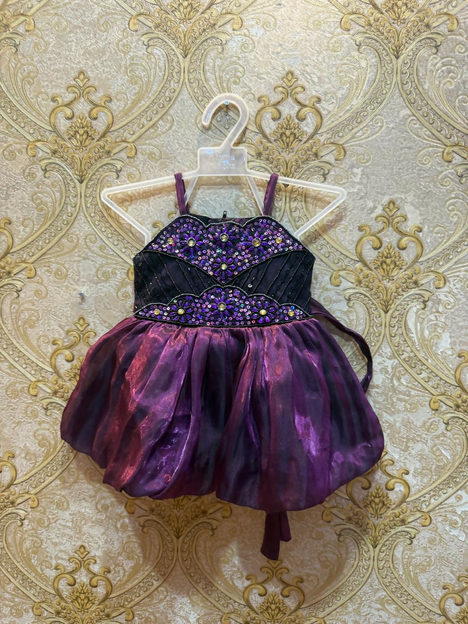 Purple Embellished Dress | Kids | Girls Skirts & Dresses | 0 to 3 Mnths | Worn Once