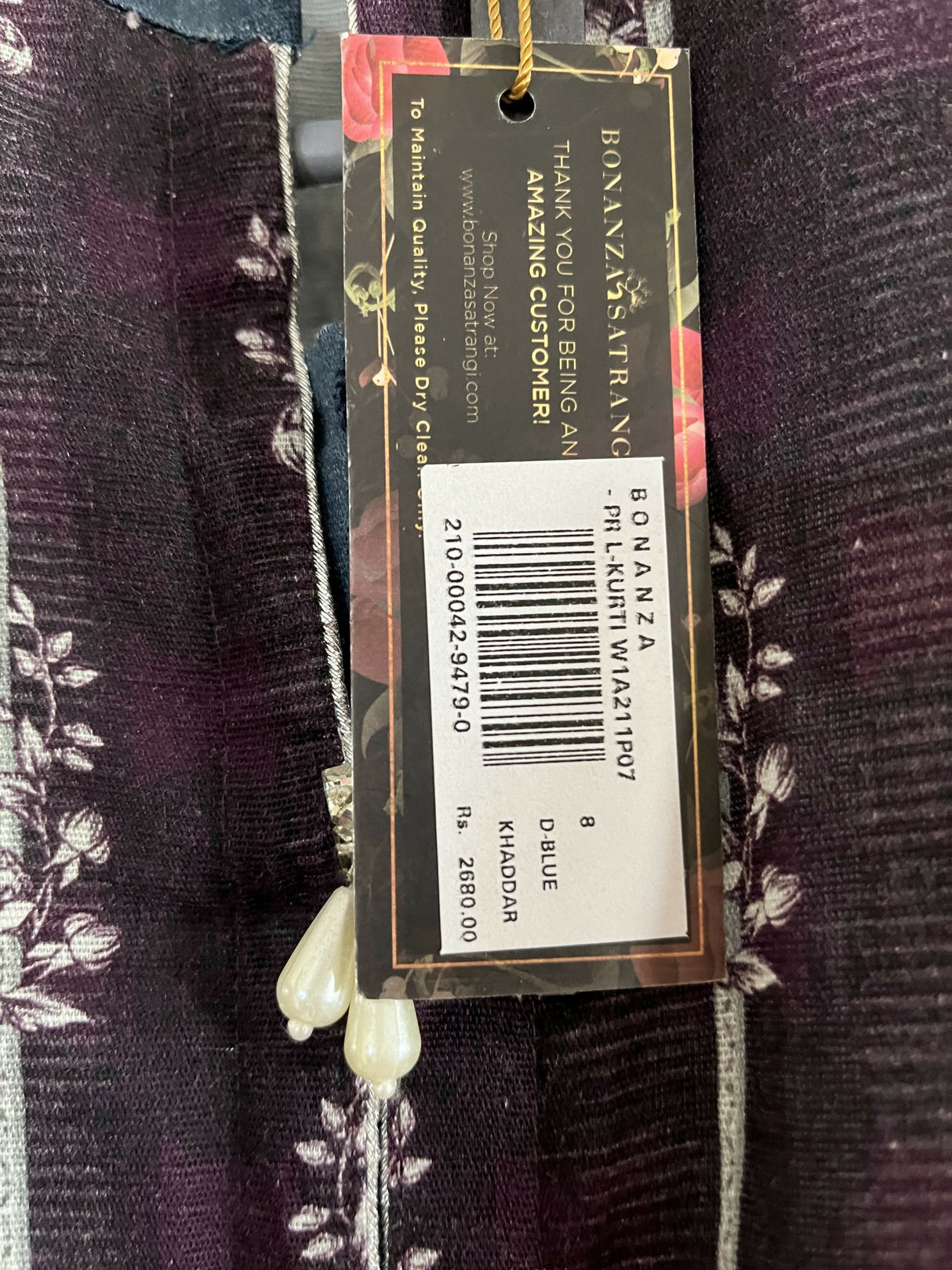 Bonanza | Women Branded Kurta | XSmall | Brand New