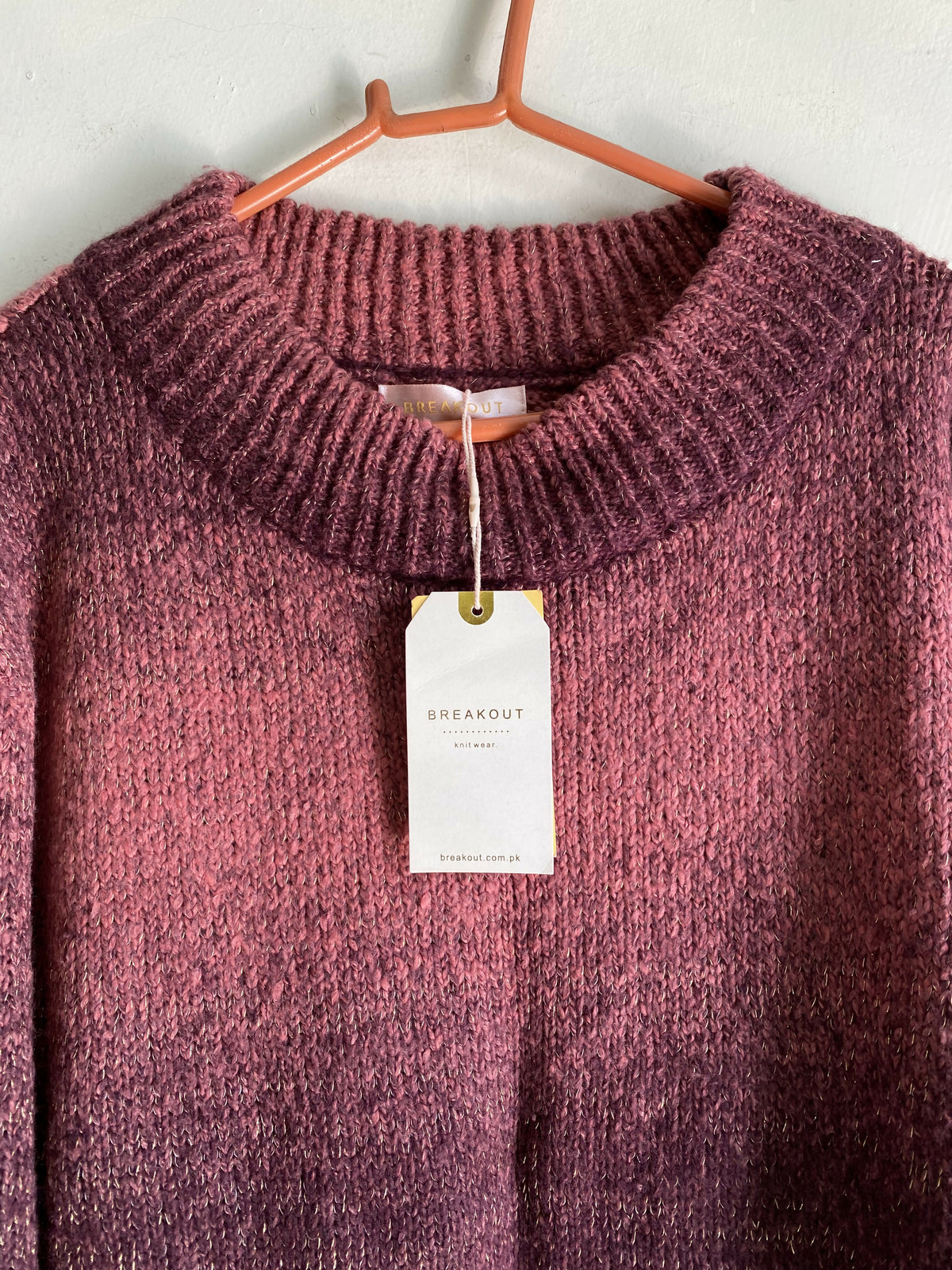 Breakout | Knitted Sweater | Maroon | Large | Brand New