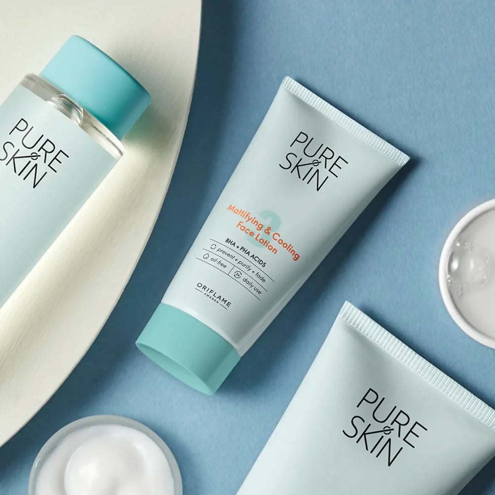 Oriflame | Pure Skin | Mattifying & Cooling Face Lotion | Women Beauty Skincare | Face | 50 ml | Brand New