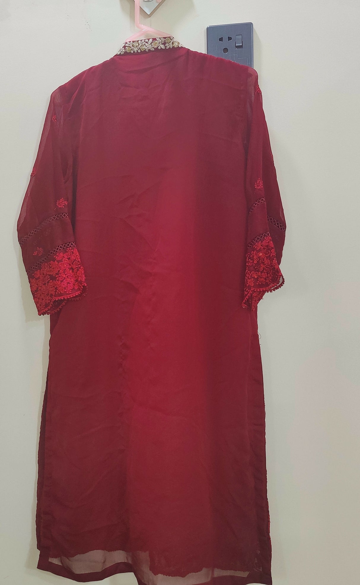 Maroon 3Pcs | Women Locally Made Formals | Large | Worn Once