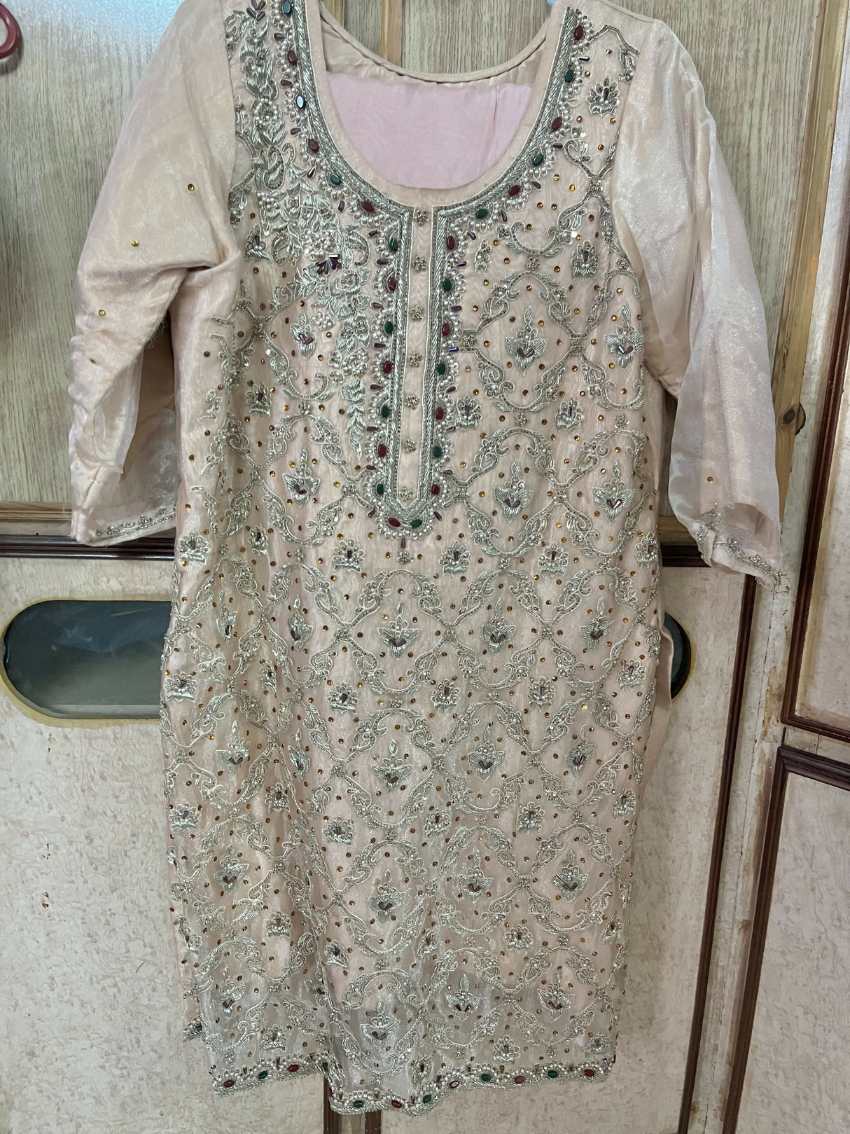 3PC Embroidered Stitched Suit | Women Locally Made Kurta | Medium | Preloved