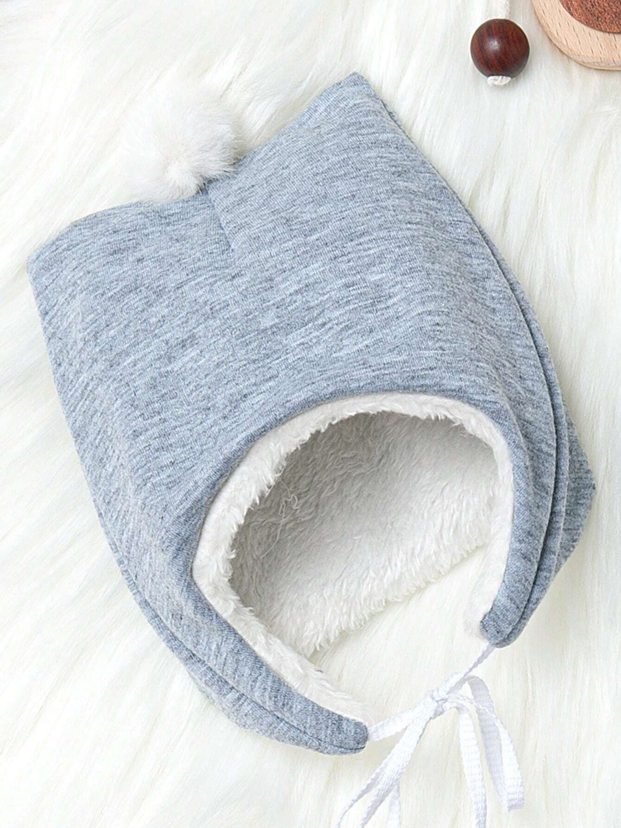 Buy SHEIN Baby Boys' Hooded Long-Eared Jumpsuit With Hat And Gloves Set in Pakistan