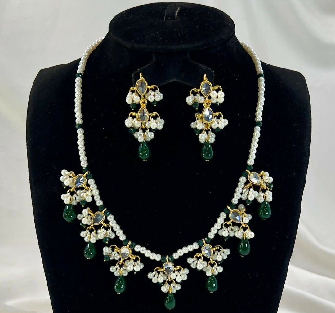 Pearl Drop Necklace Set-00012 | Women Jewelry | Wedding Jewelry & Sets | Brand New