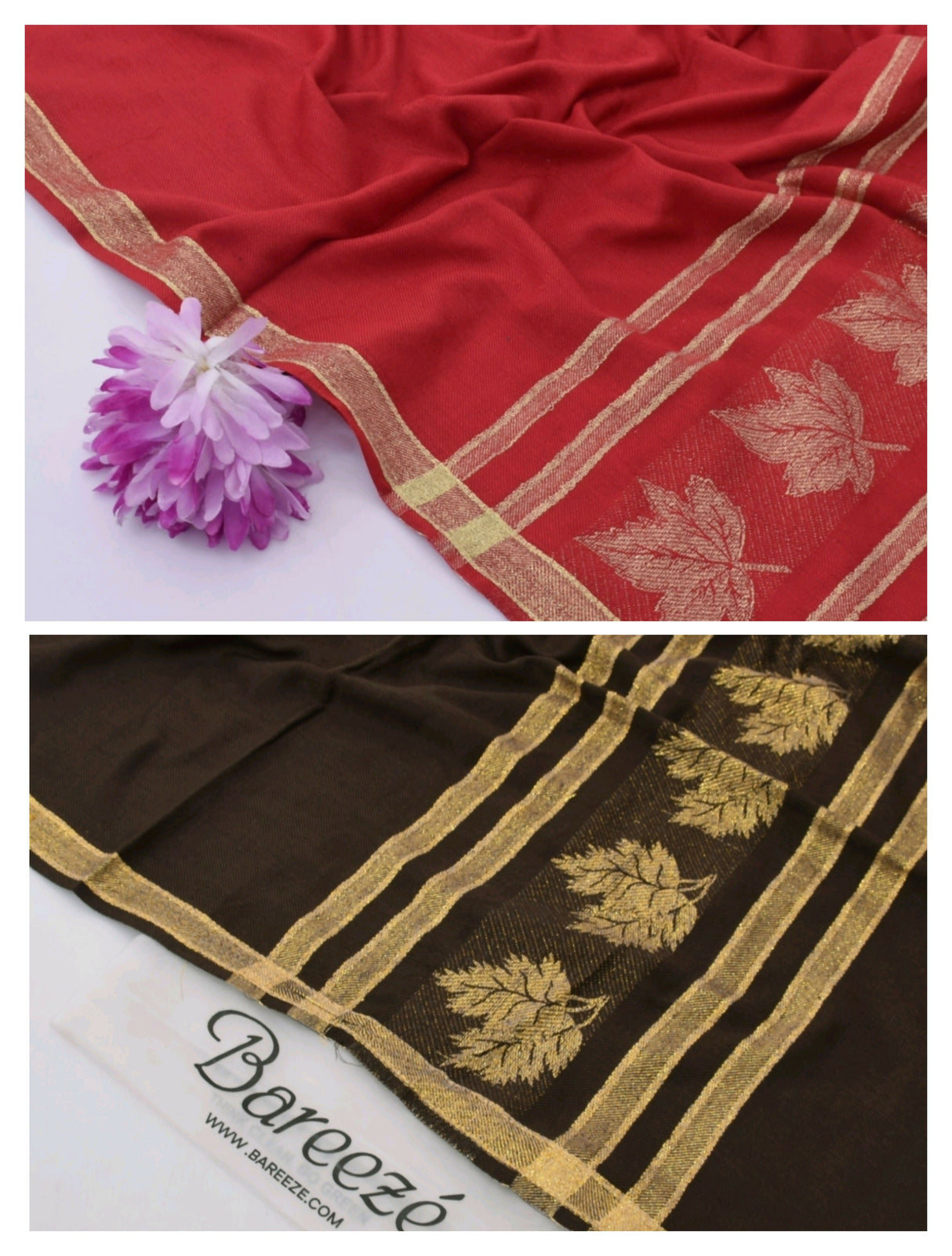 Pack of 2 Shawls | Pashmina Wool ShawlS | Women Sweaters & Jackets | Size: 2.5 x 1.25 Yards | New