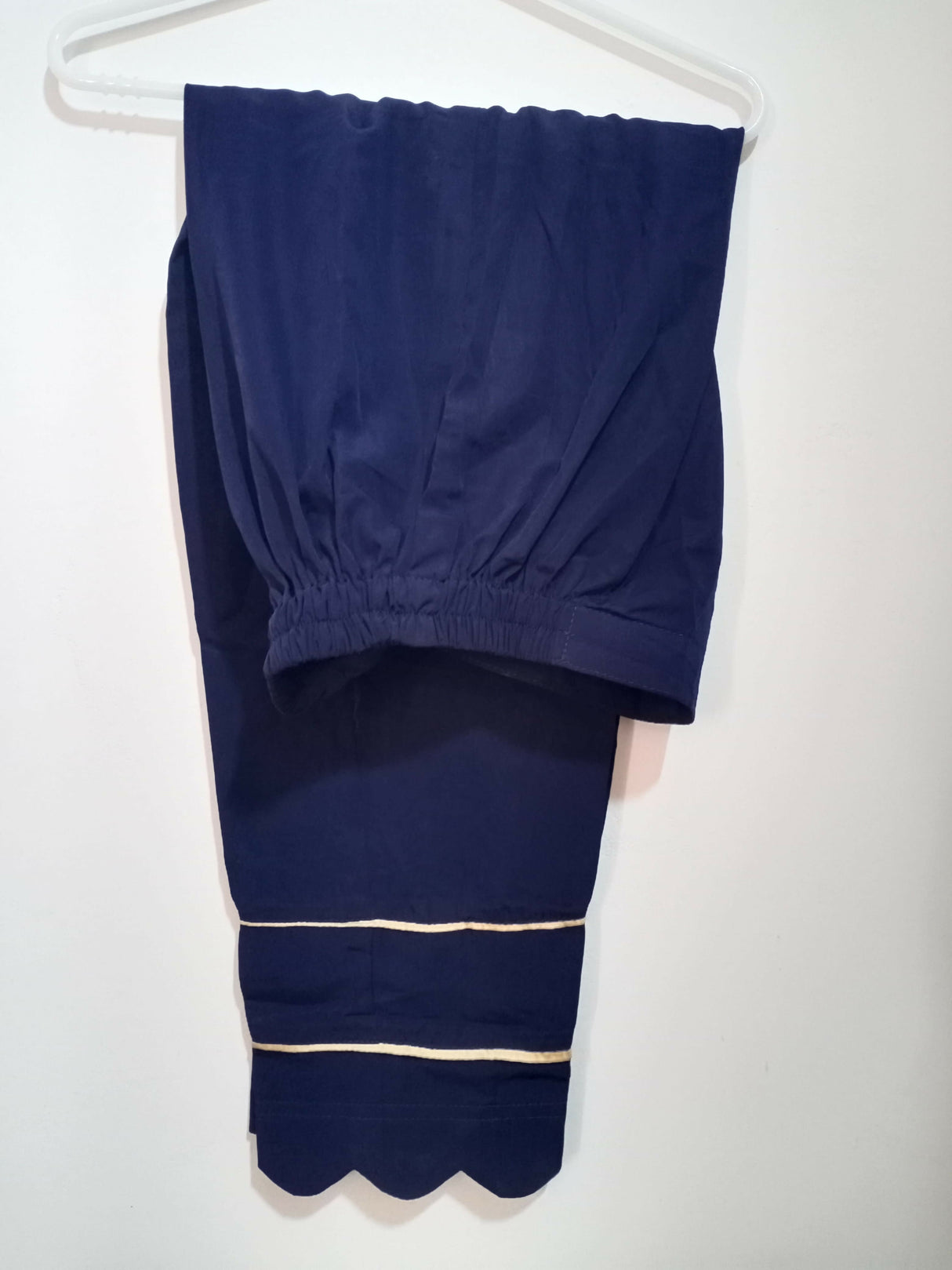 Dark Blue Side Cut Open Frock | Women Locally Made Formals | Large | Worn once