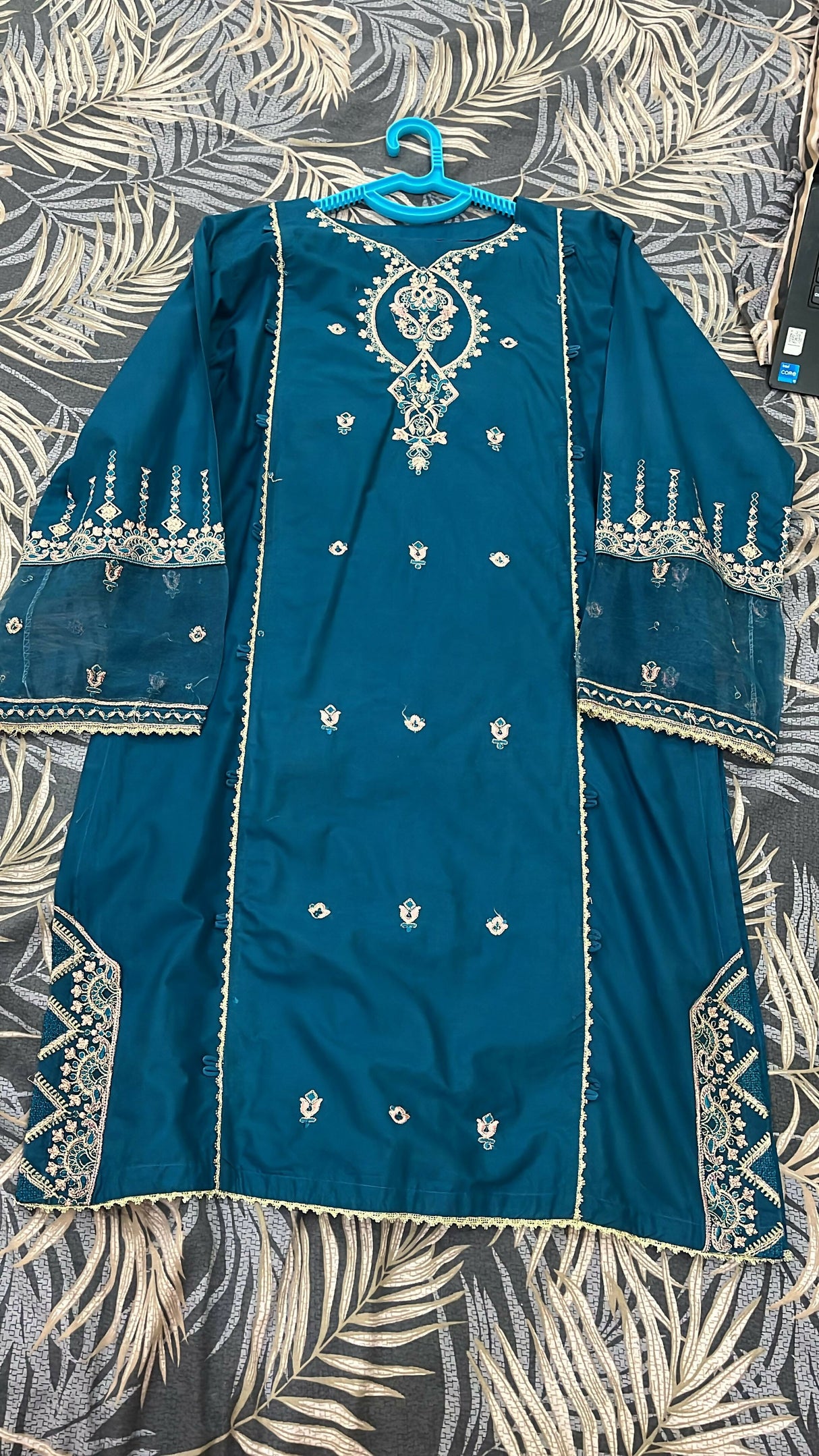 2PC Stitched Suit | Women Locally Made Kurta | Large | Worn Once