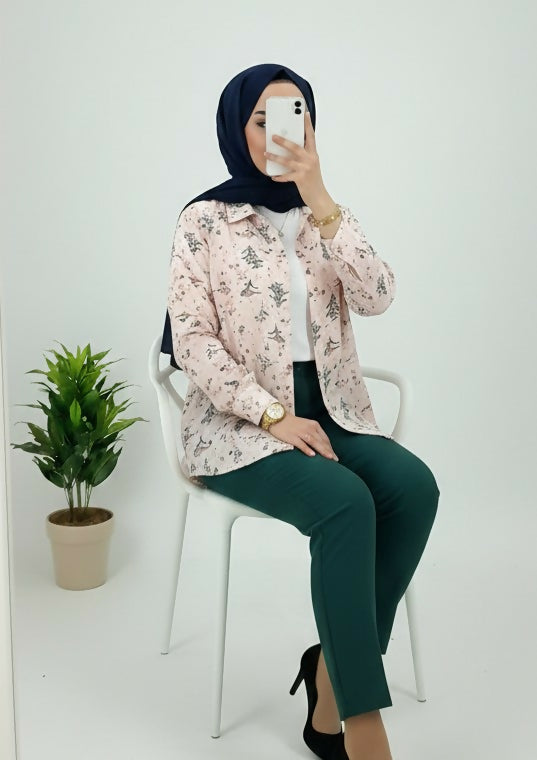 Floral Printed Stylish Western Top | Women Tops & Shirts | Large | Preloved